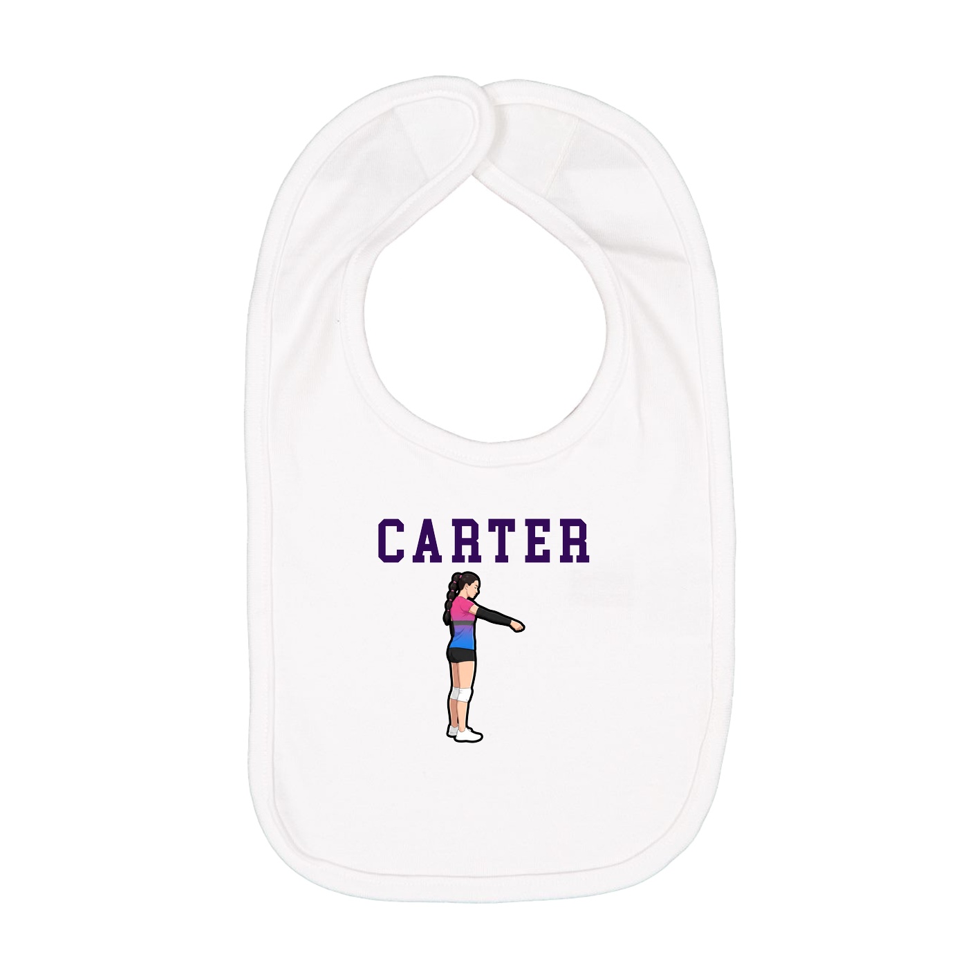 Infant Bib — Shirsey in White