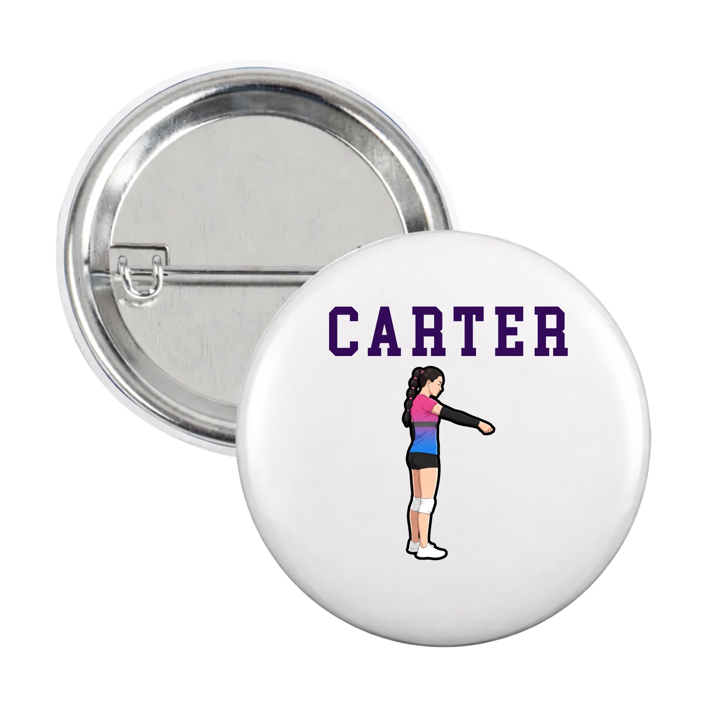 Game Day Button — Shirsey in White