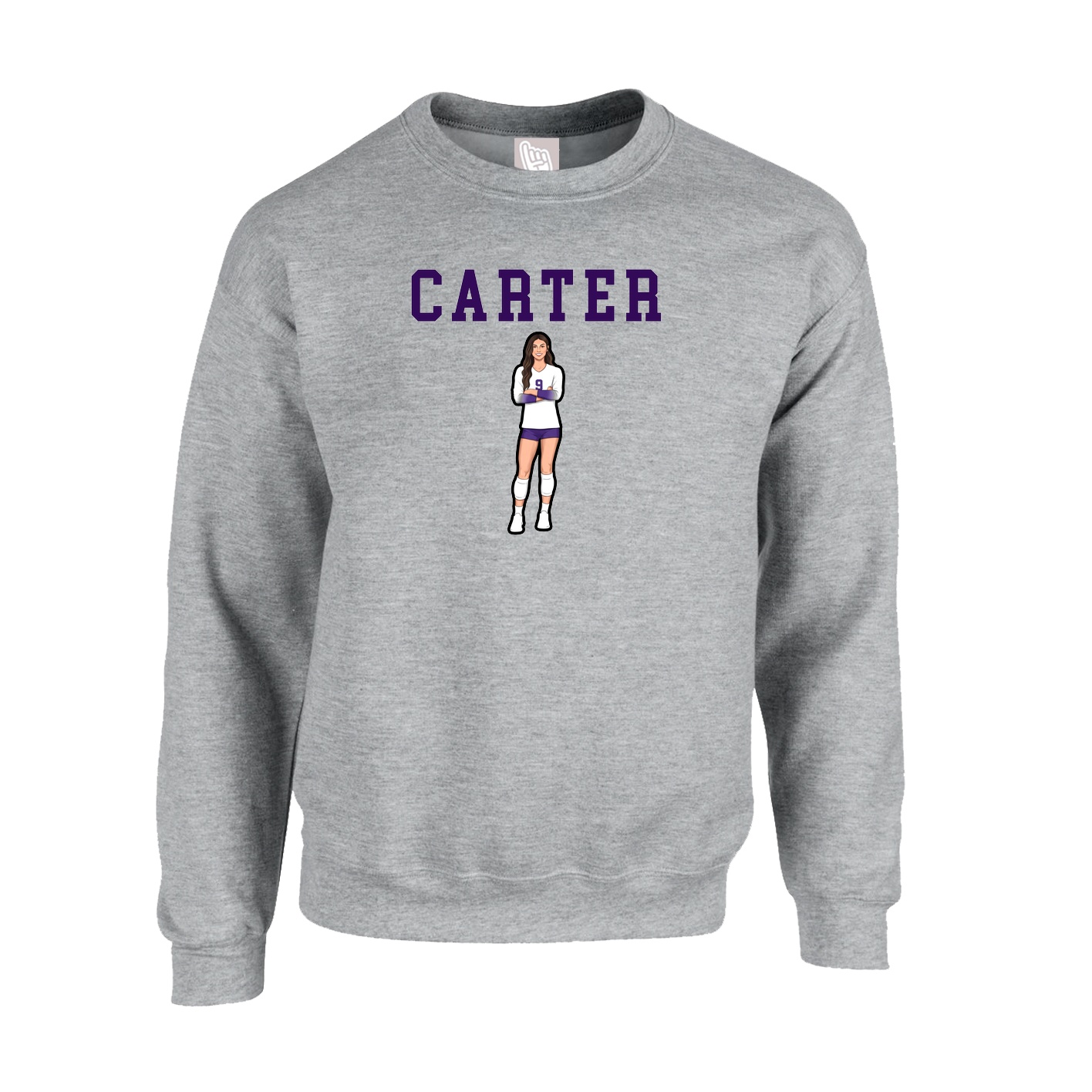 Fleece Crew — Shirsey in Grey