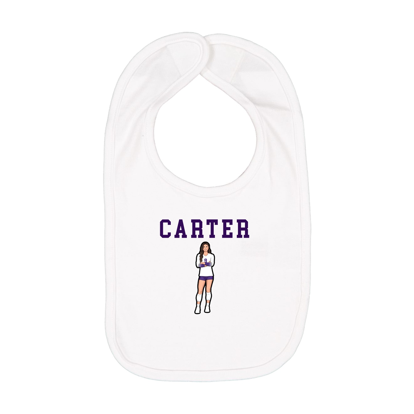 Infant Bib — Shirsey in White