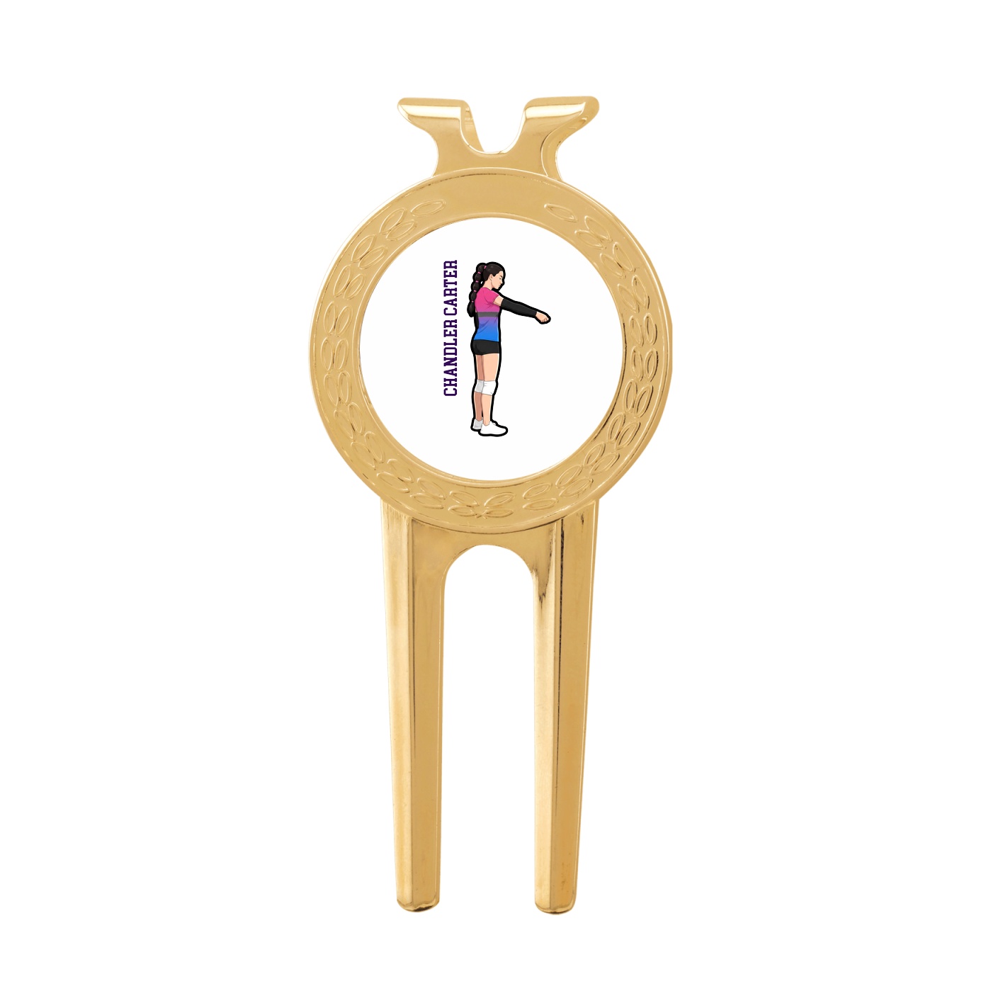 Divot Tool with Ball Marker — Name Vertical in Classic