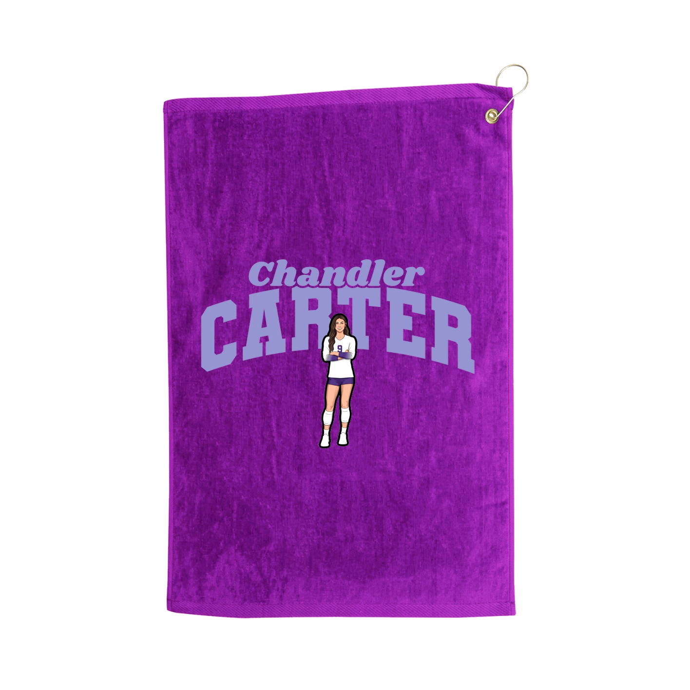Golf Towel — Signature Arch in Purple