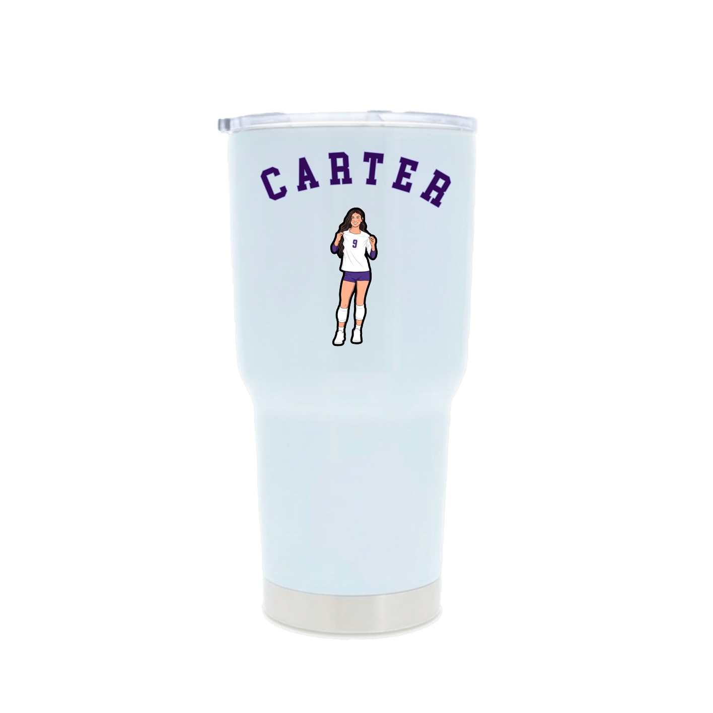 30oz Stainless Steel Tumbler — Shirsey Arch in White