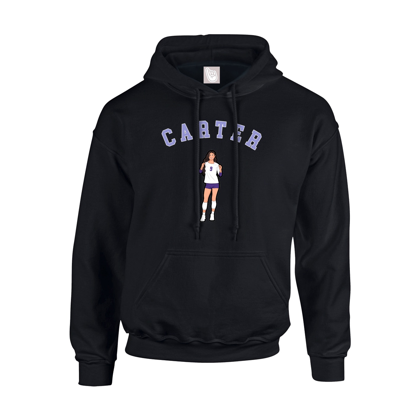 Youth Hoodie — Shirsey Arch in Black