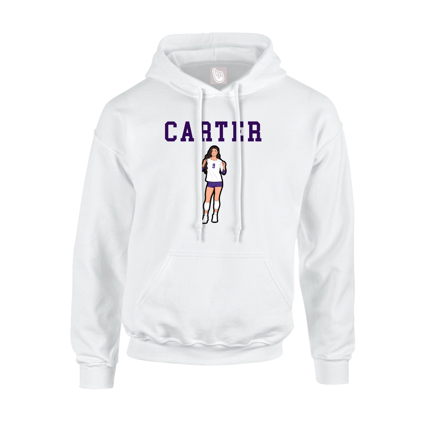 Hoodie — Shirsey in White