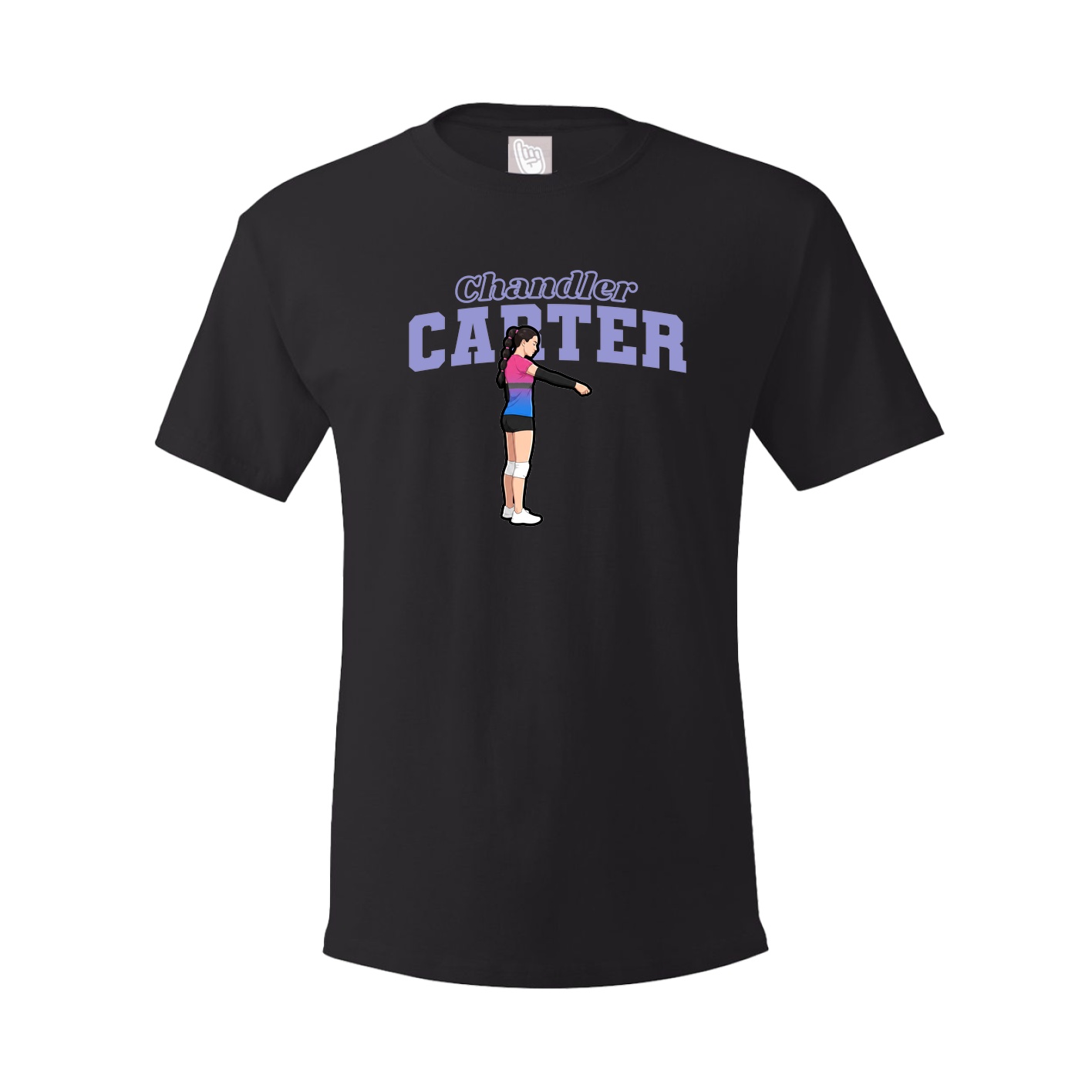 Youth Tee — Name Arch in Black