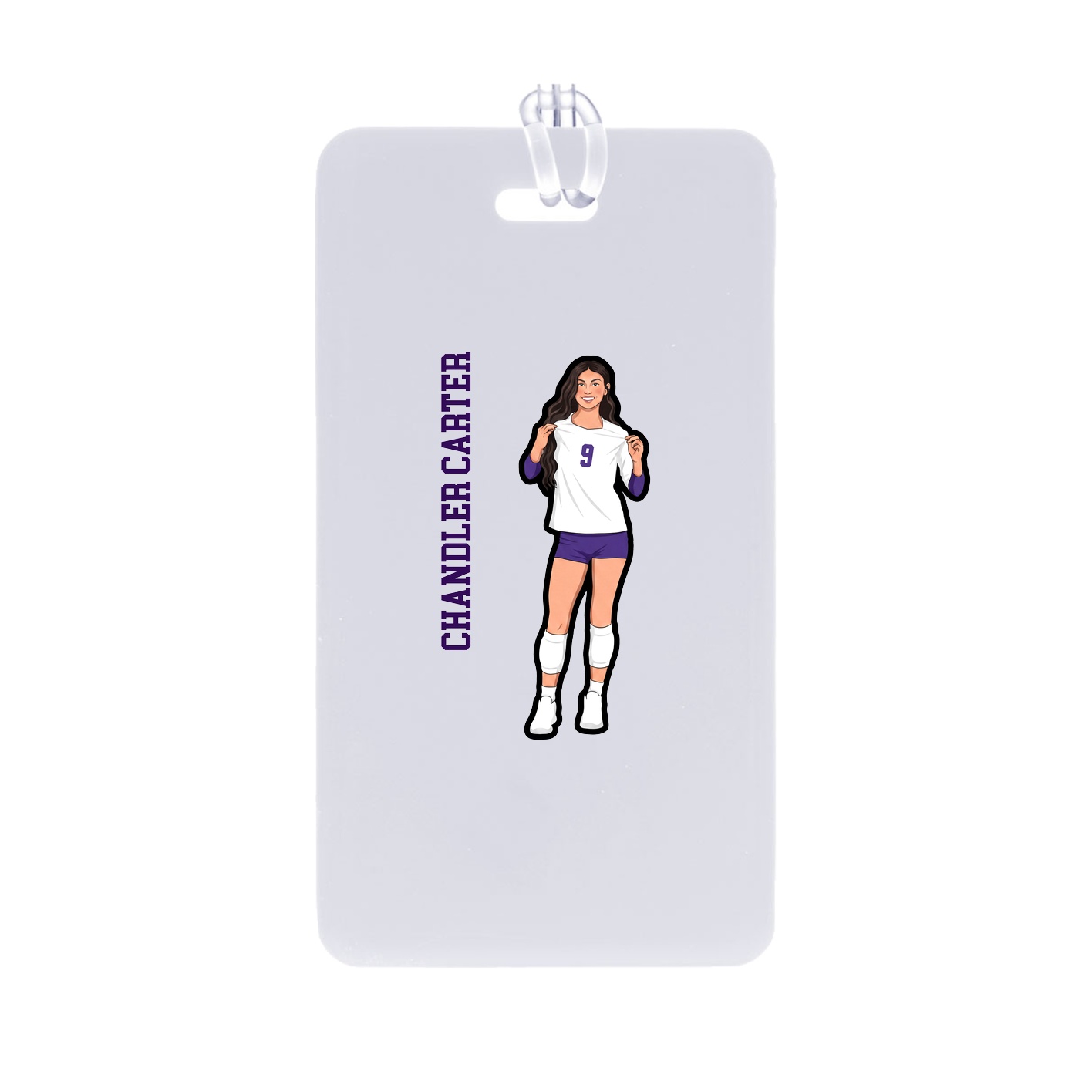 Bag Tag — Name Vertical in Classic
