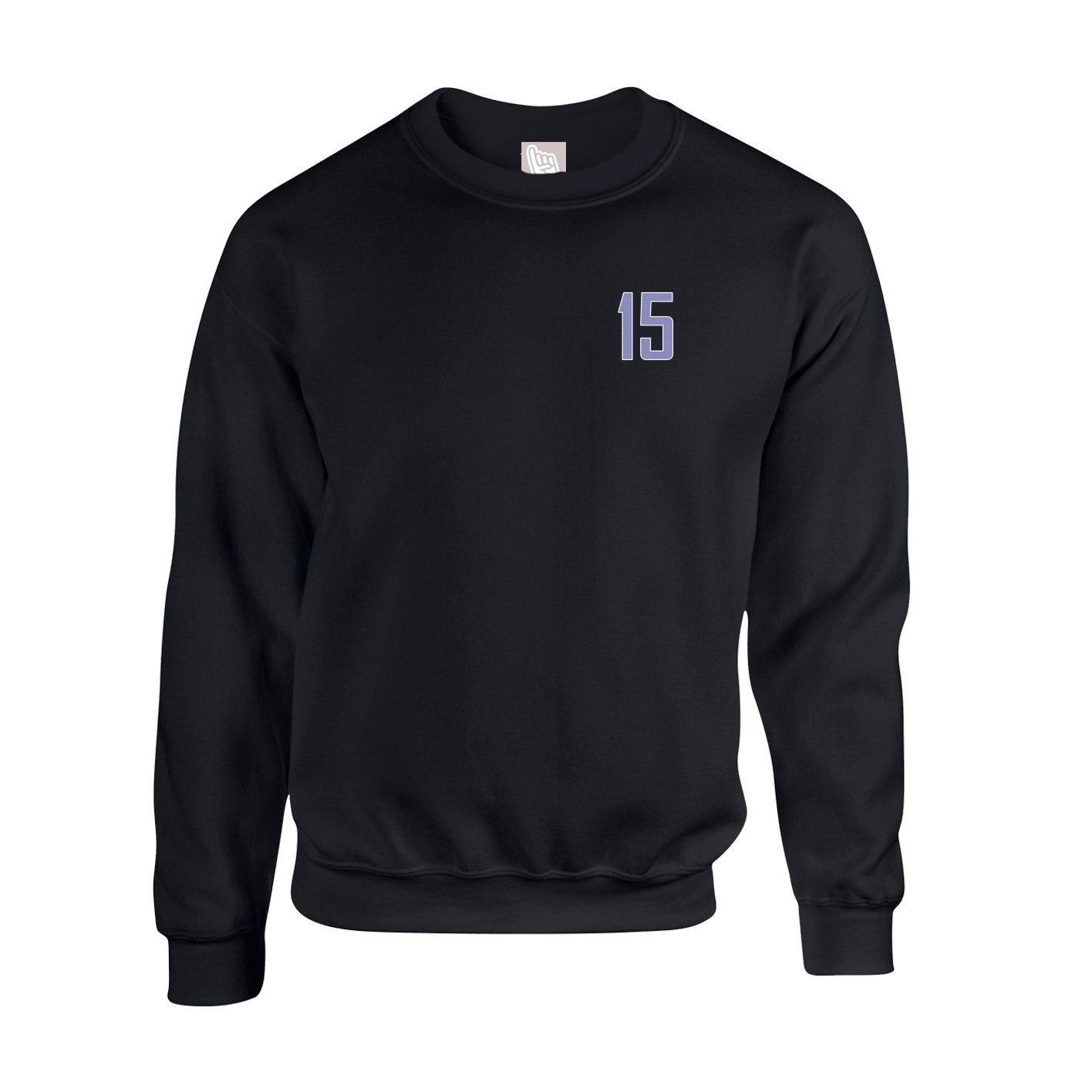 Fleece Crew — Front Shirsy in Black