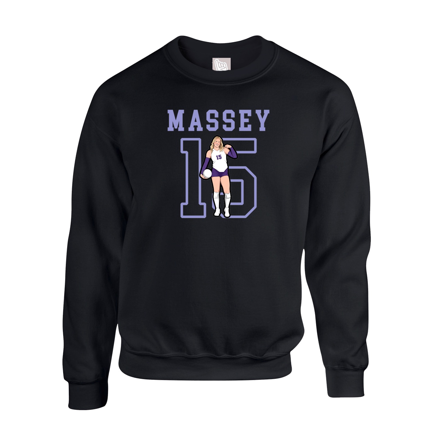 Fleece Crew — Shirsey in Black