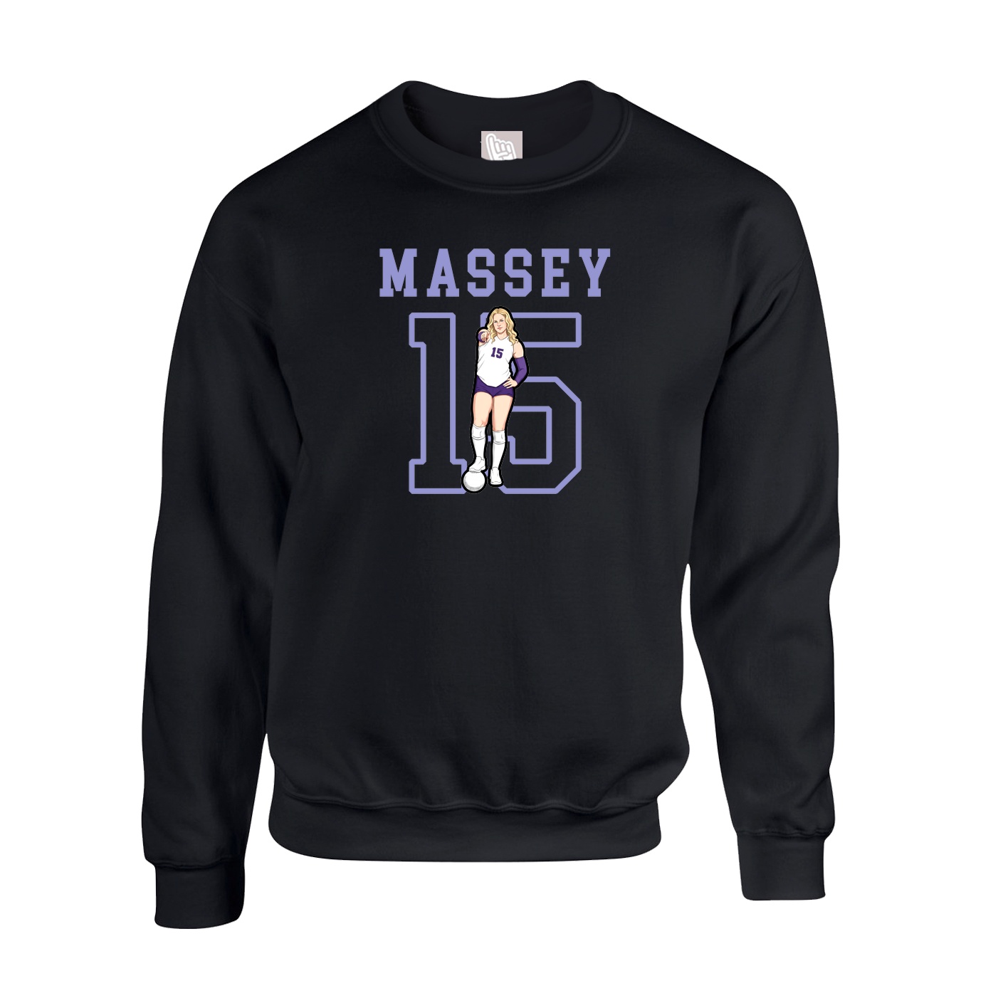 Fleece Crew — Shirsey in Black