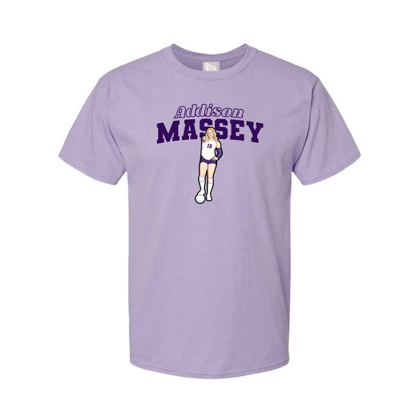 Youth Tee — Name Arch in Purple