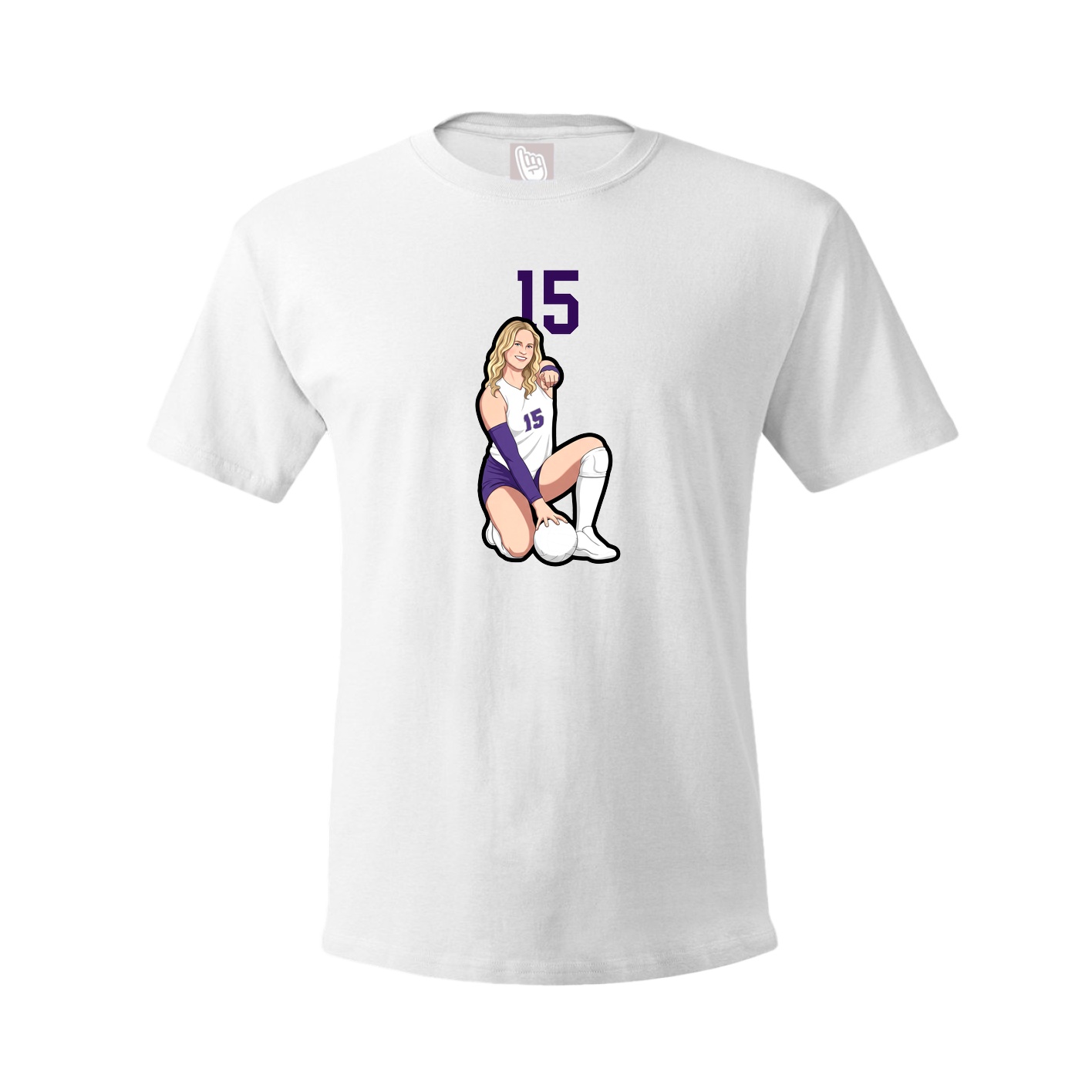 Tee — Number Top in White