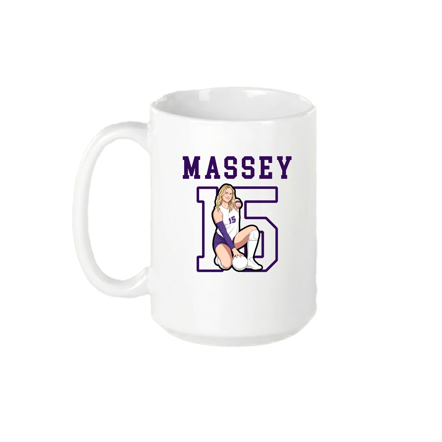 15oz Coffee Mug — Shirsey in White