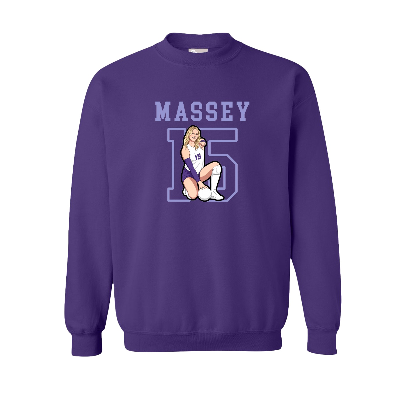 Fleece Crew — Shirsey in Purple