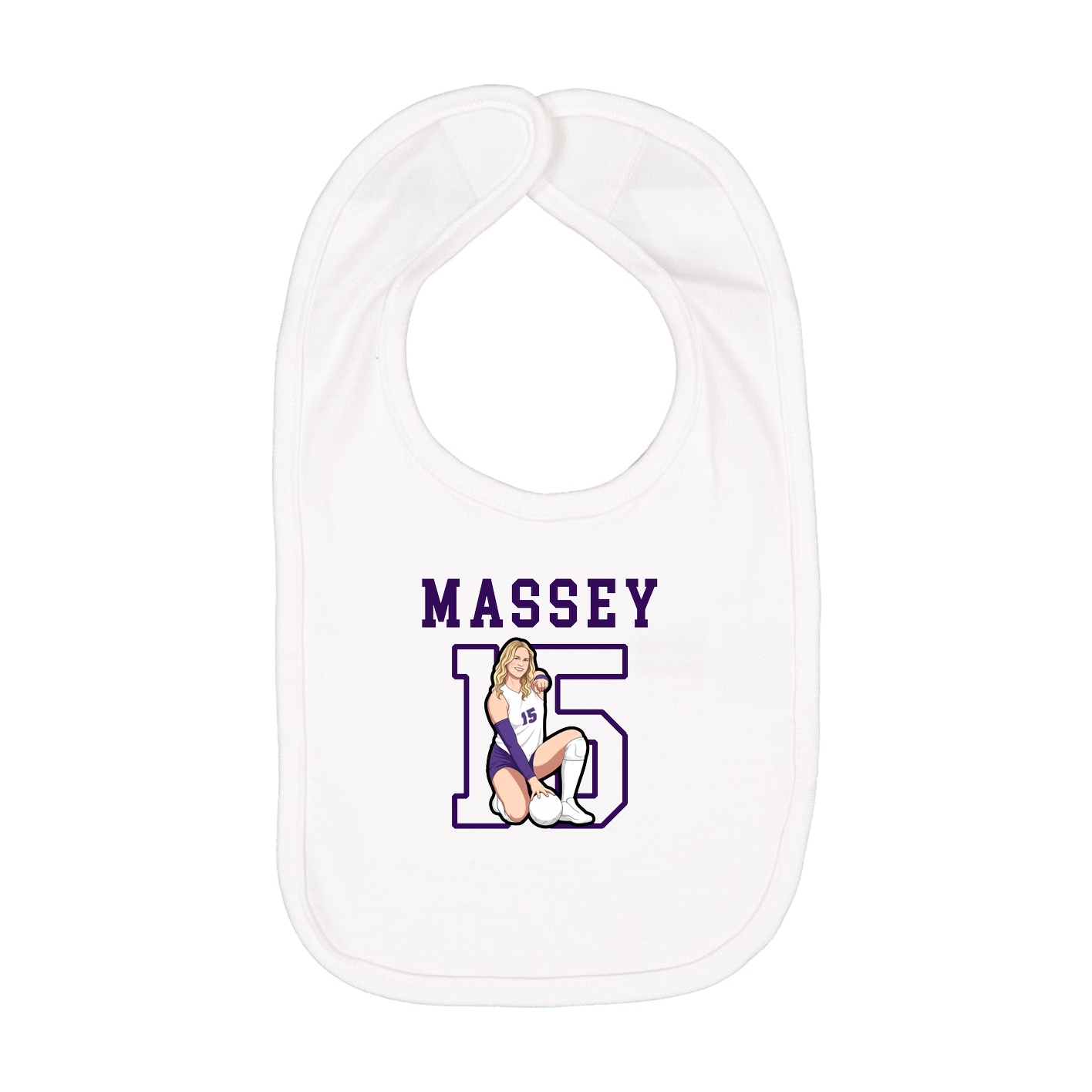 Infant Bib — Shirsey in White