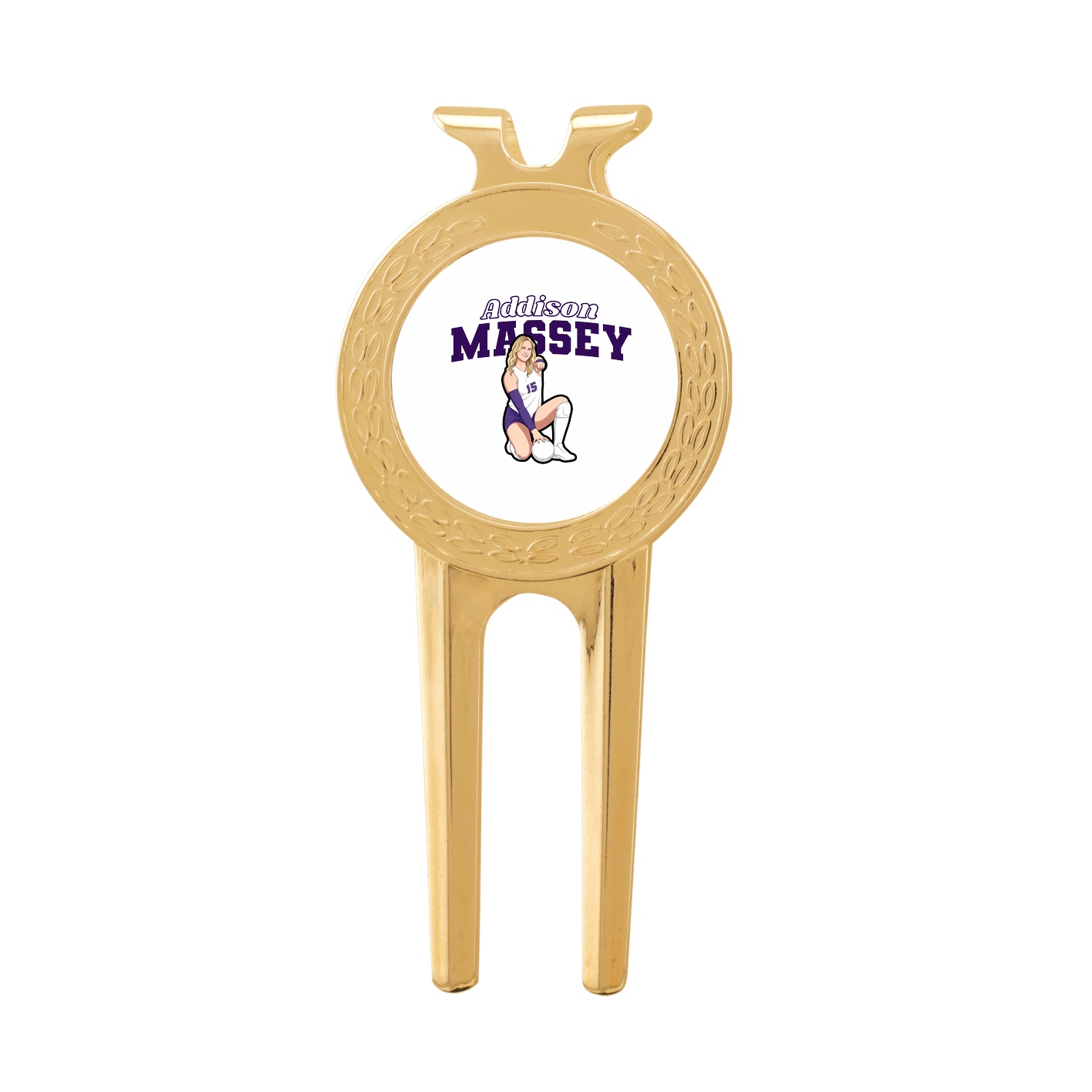 Divot Tool with Ball Marker — Name Arch in Classic