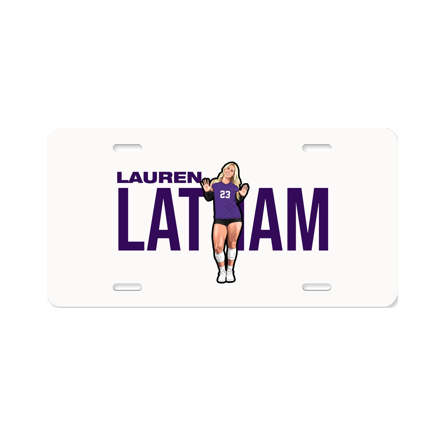 License Plate — Player Name in Classic