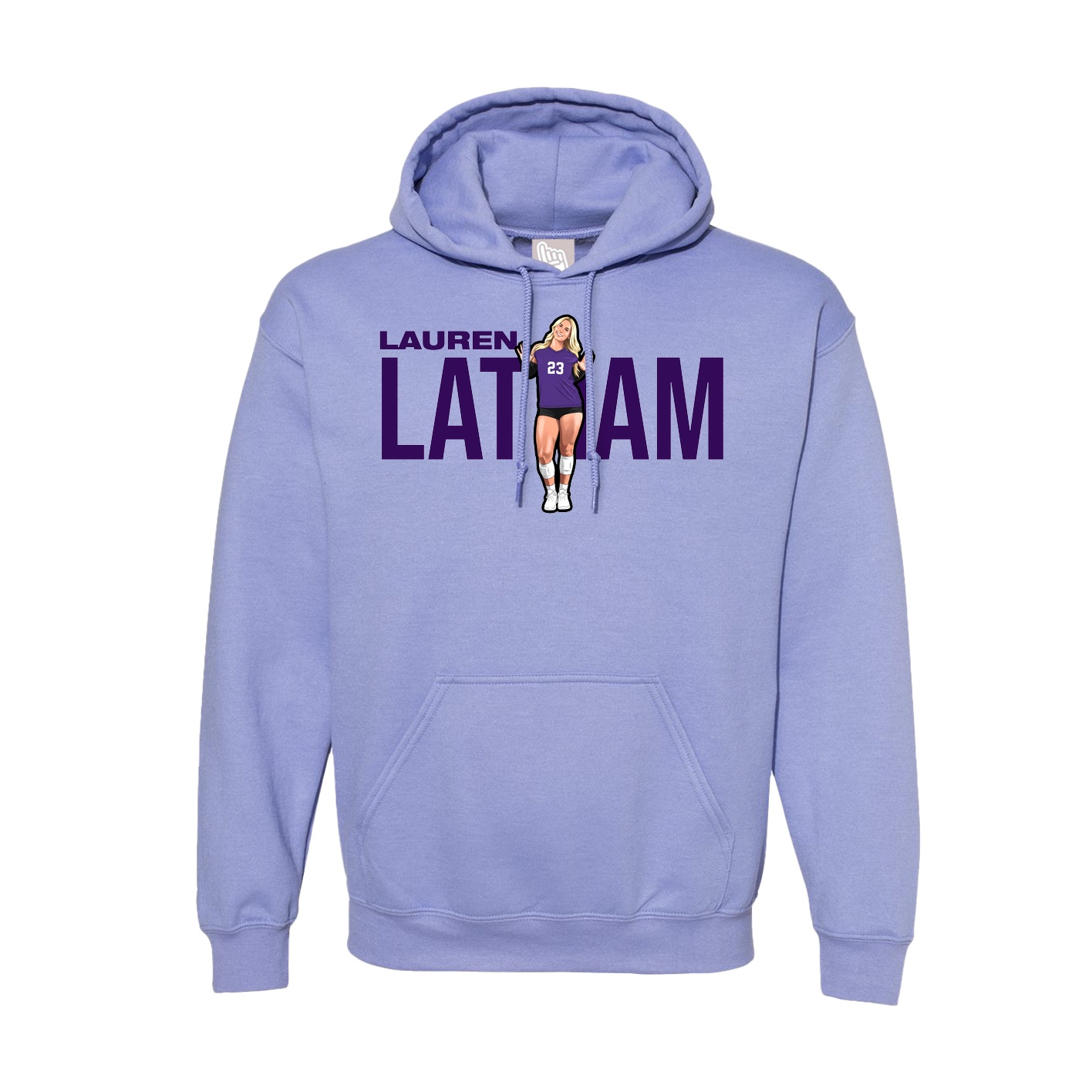 Hoodie — Player Name in Purple