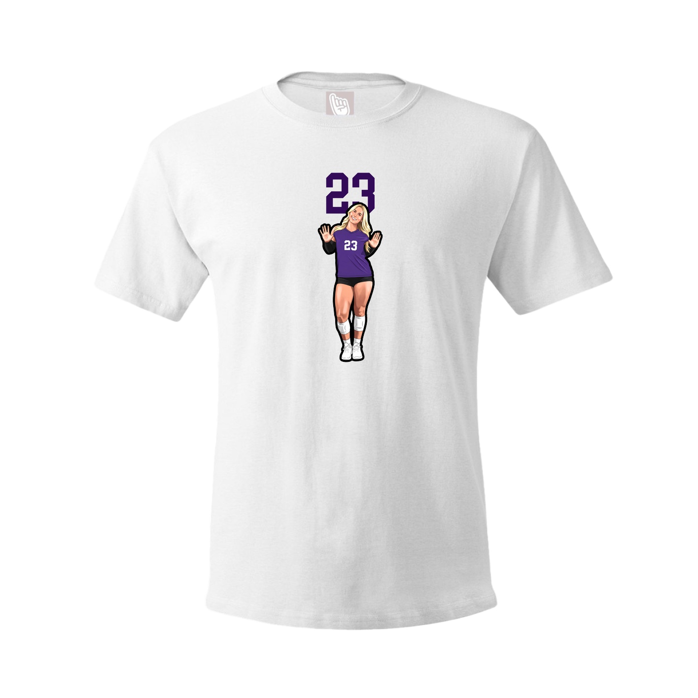 Tee — Number Top in White