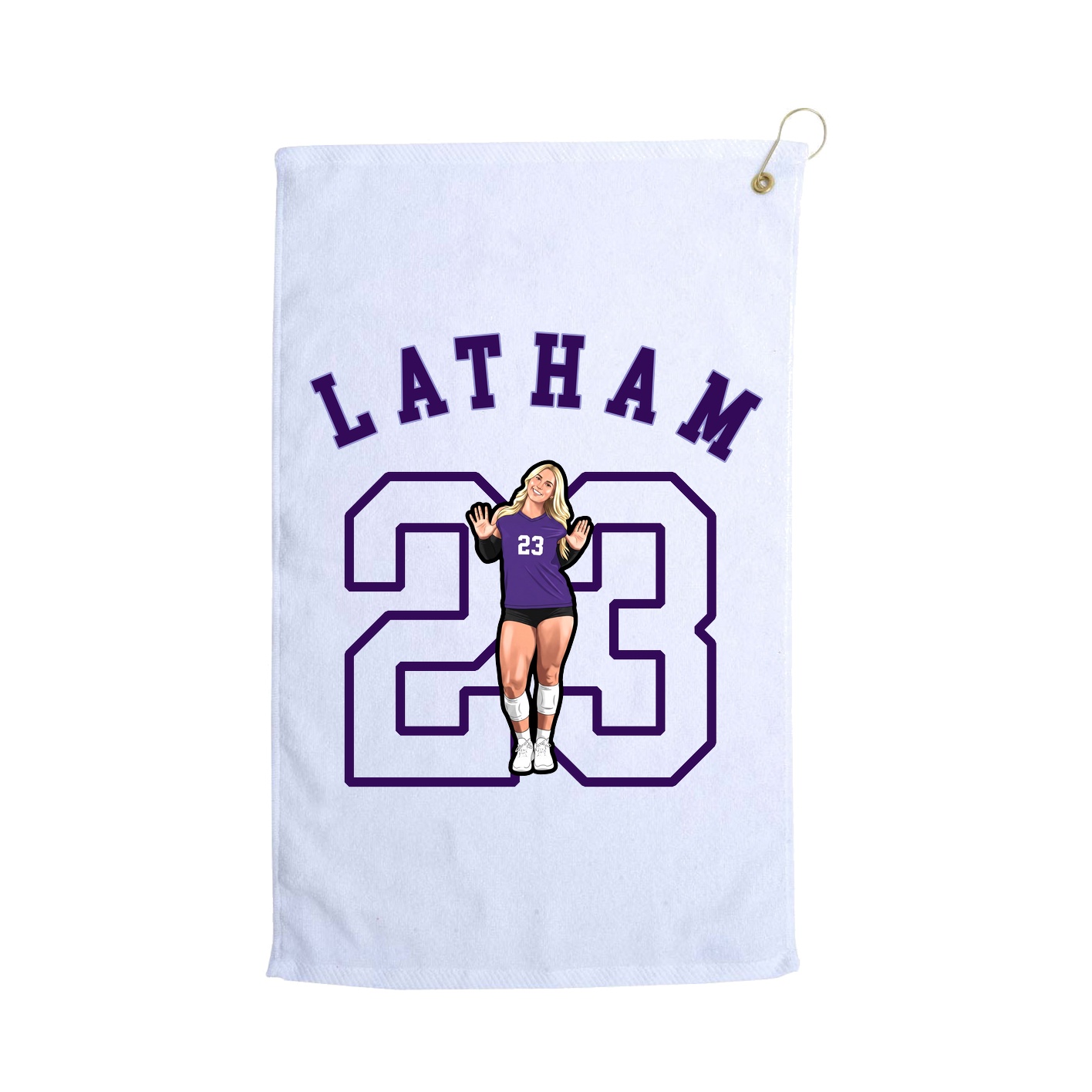 Golf Towel — Shirsey Arch in White