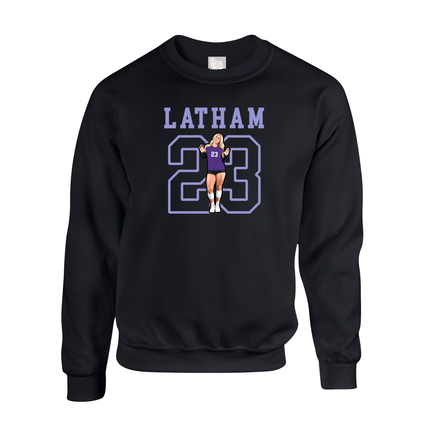 Fleece Crew — Shirsey in Black