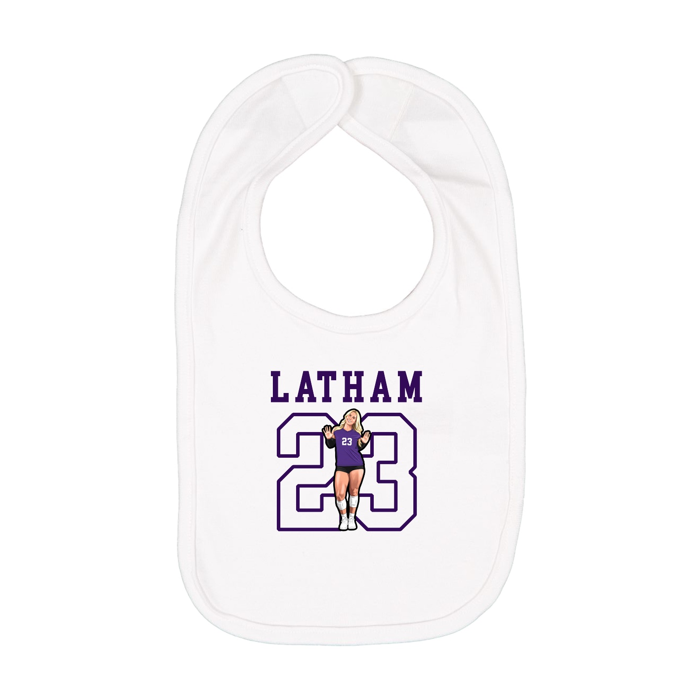 Infant Bib — Shirsey in White