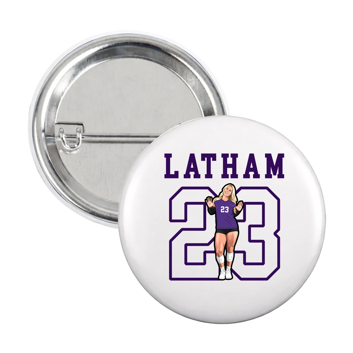 Game Day Button — Shirsey in White