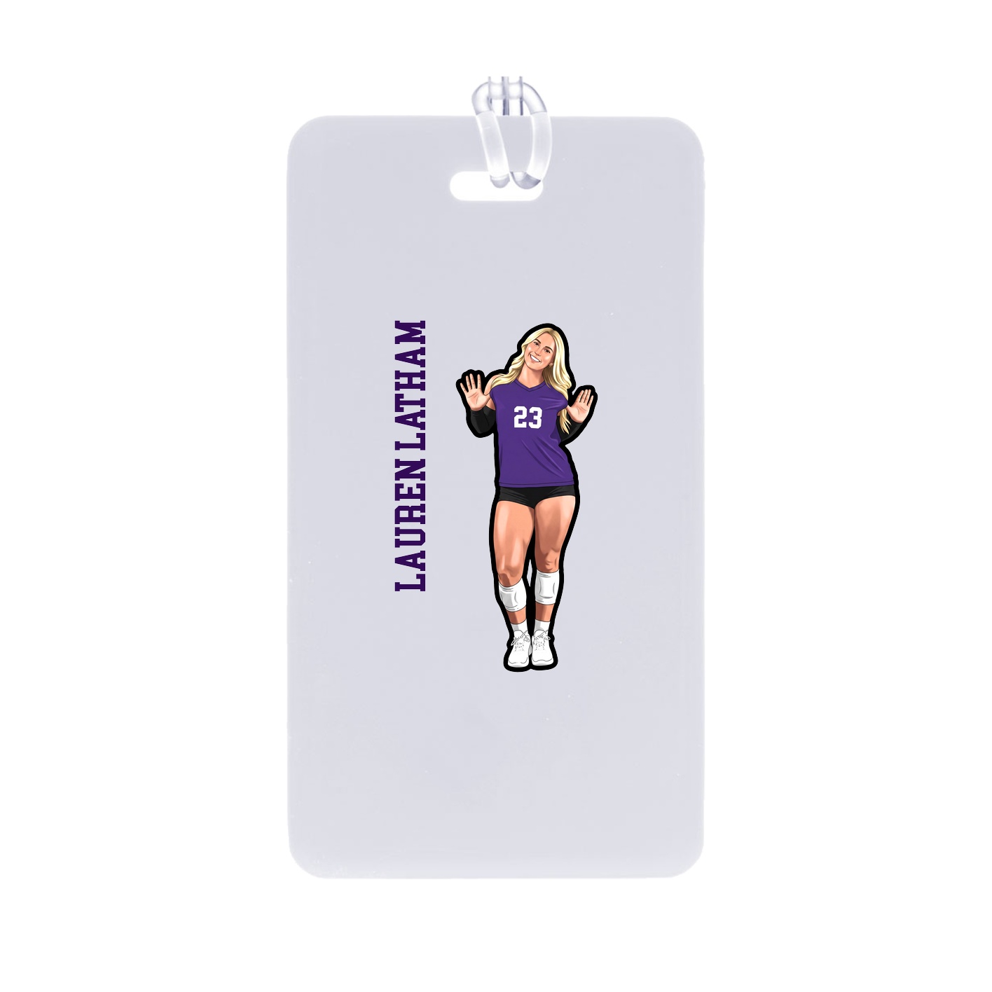 Bag Tag — Name Vertical in Classic