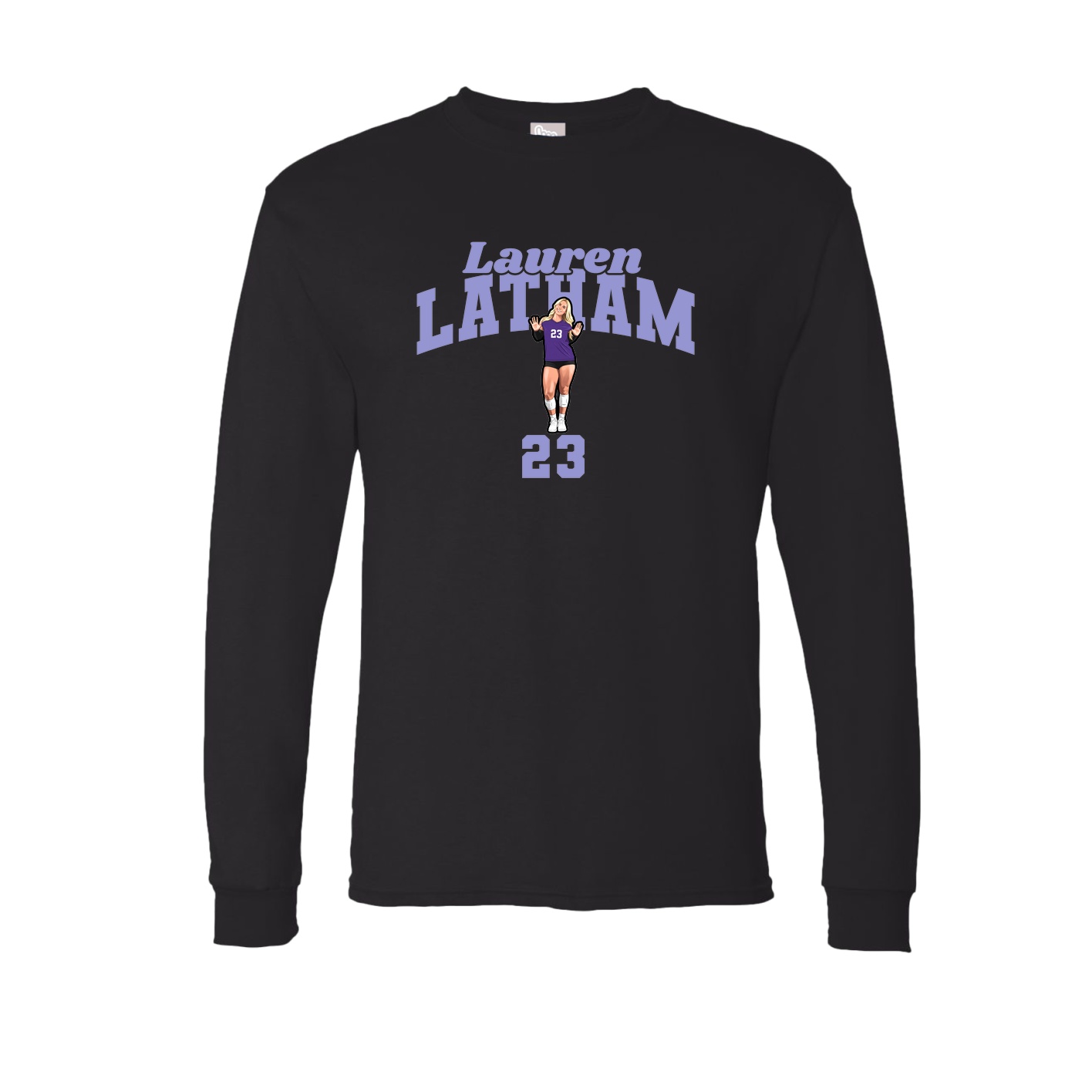 Long Sleeve Tee — Signature Arch in Black