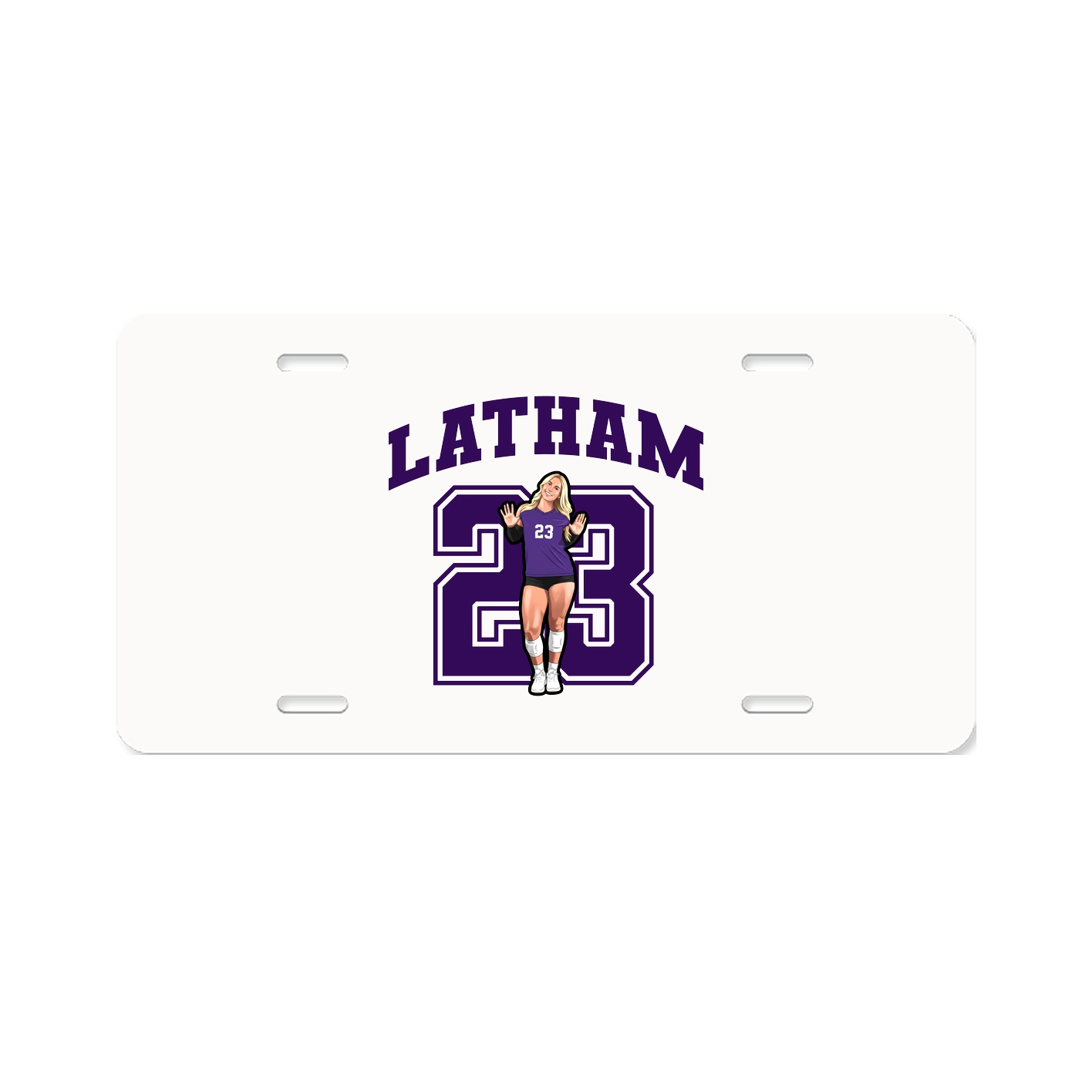 License Plate — Number in Classic