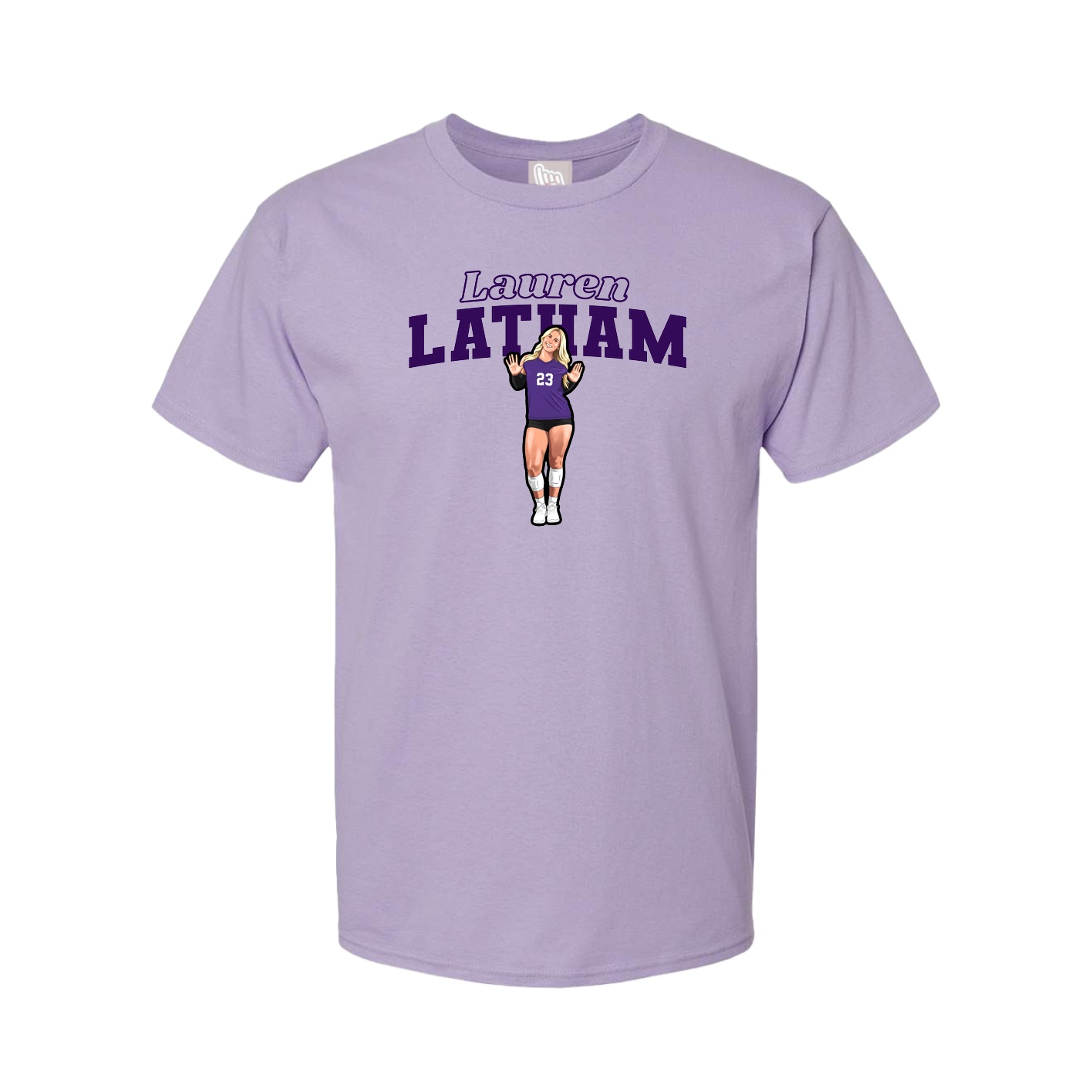 Youth Tee — Name Arch in Purple