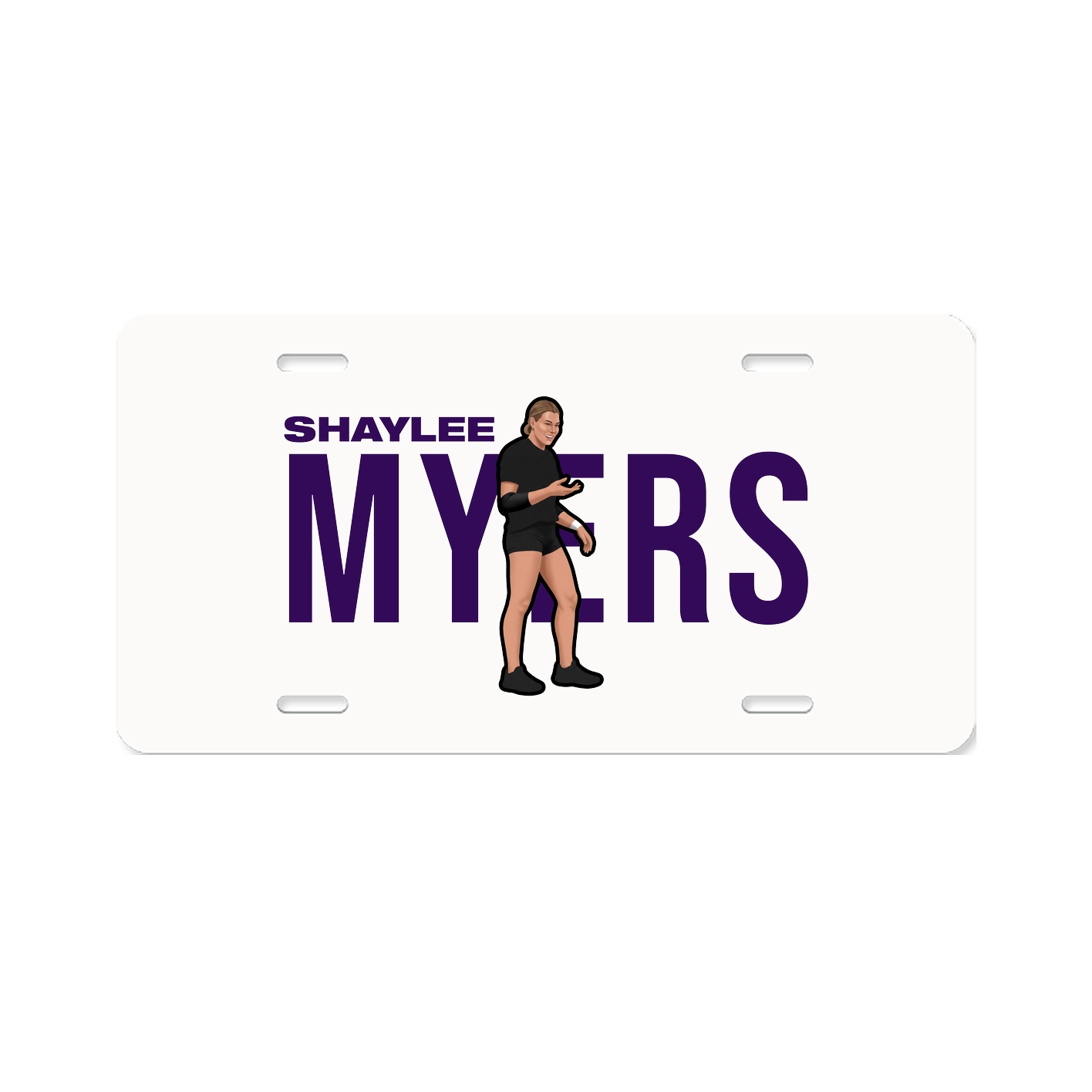 License Plate — Player Name in Classic