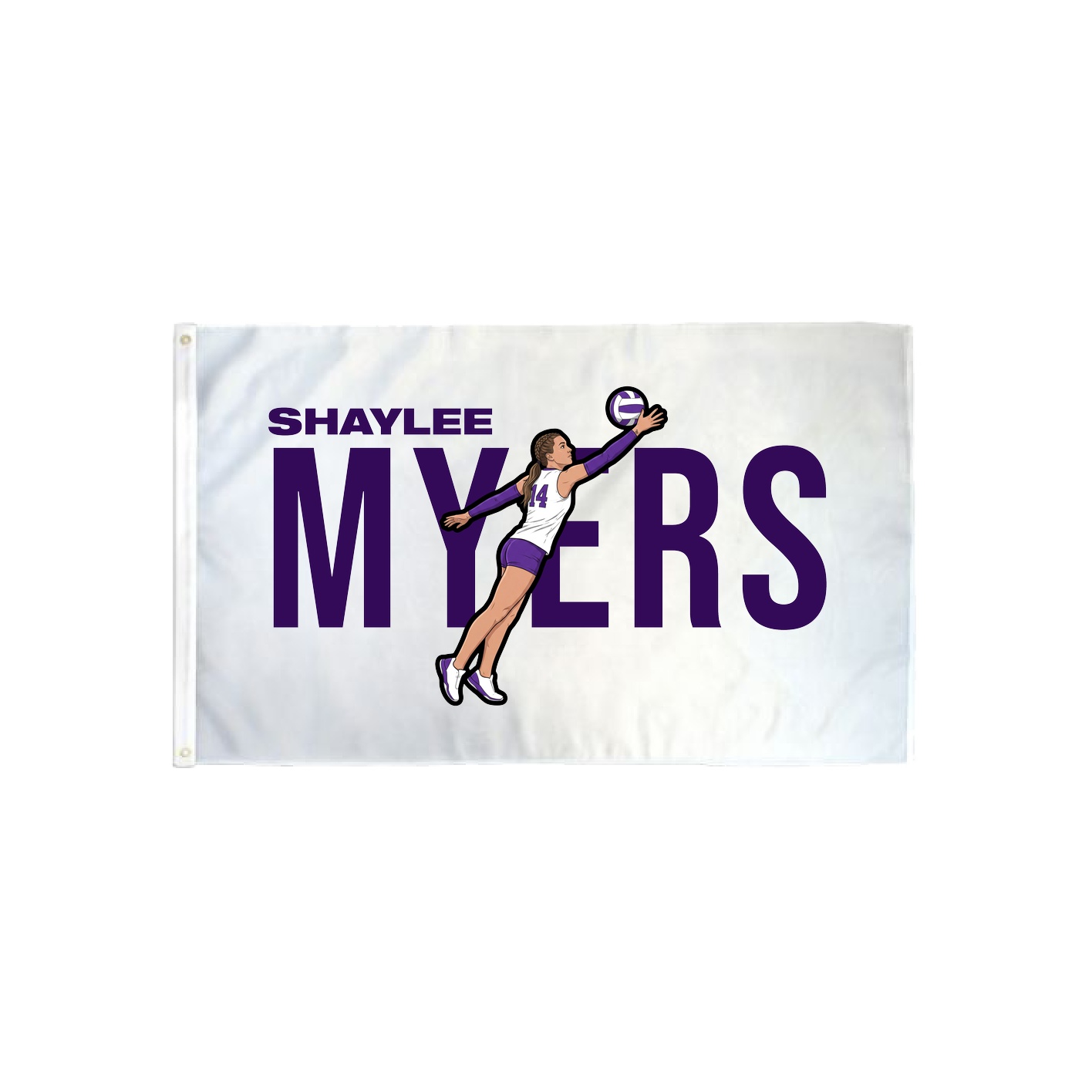 3x5 Flag — Player Name in Classic