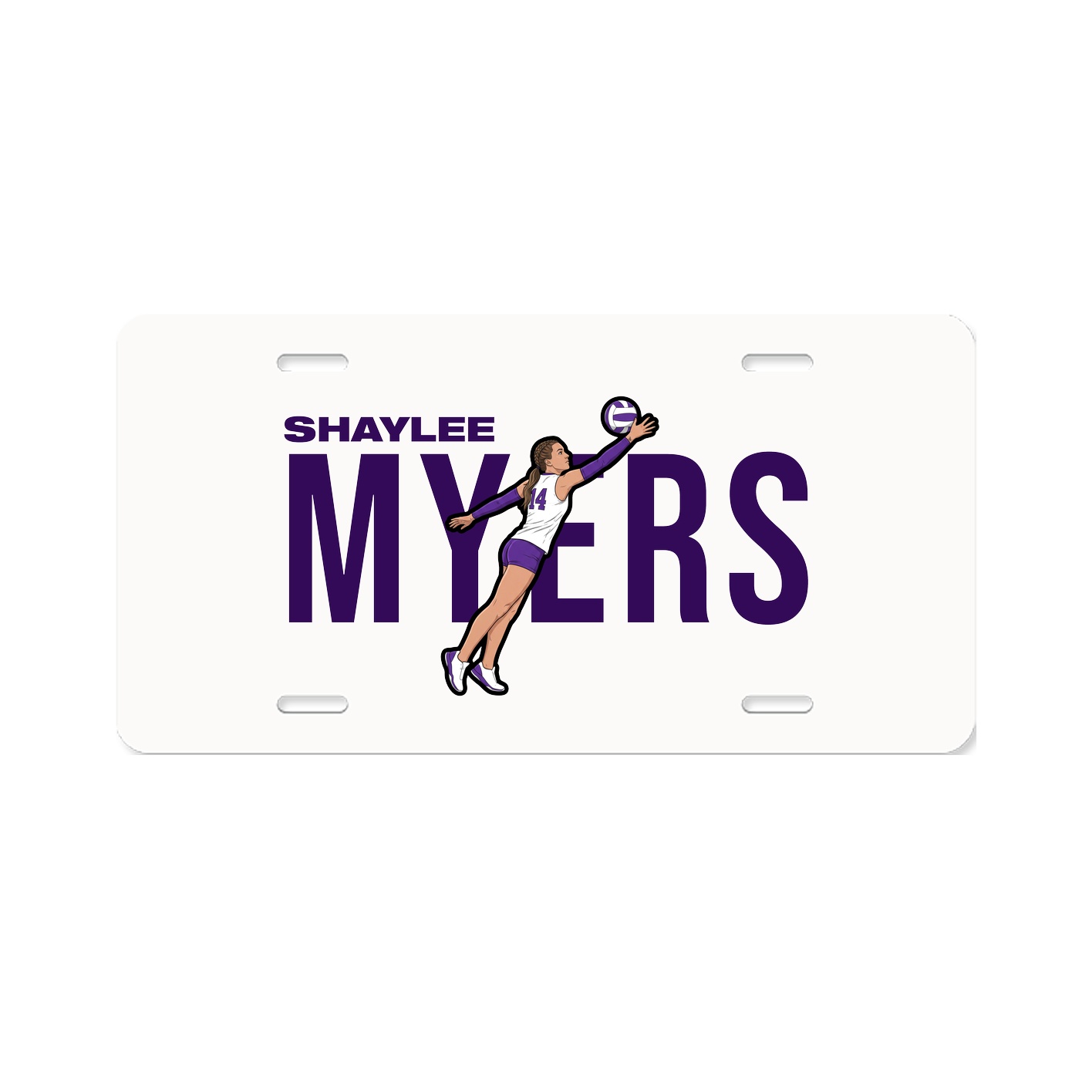 License Plate — Player Name in Classic