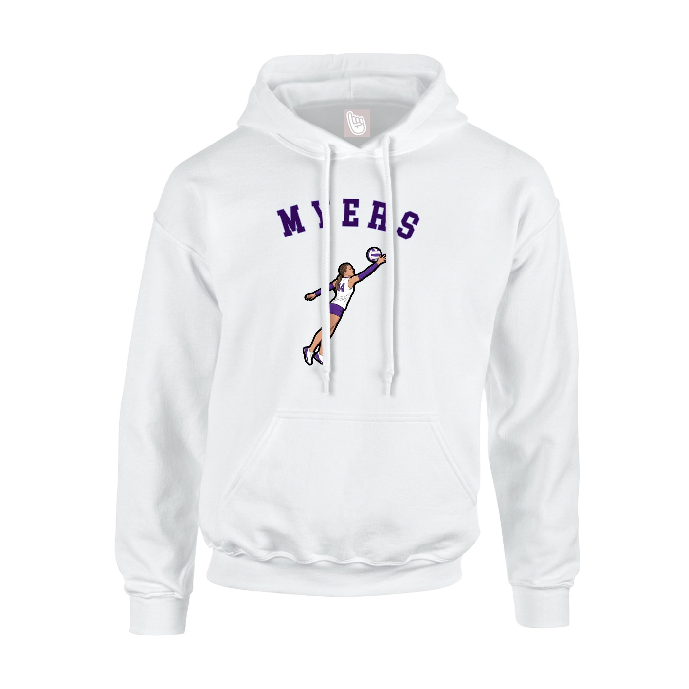 Youth Hoodie — Shirsey Arch in White
