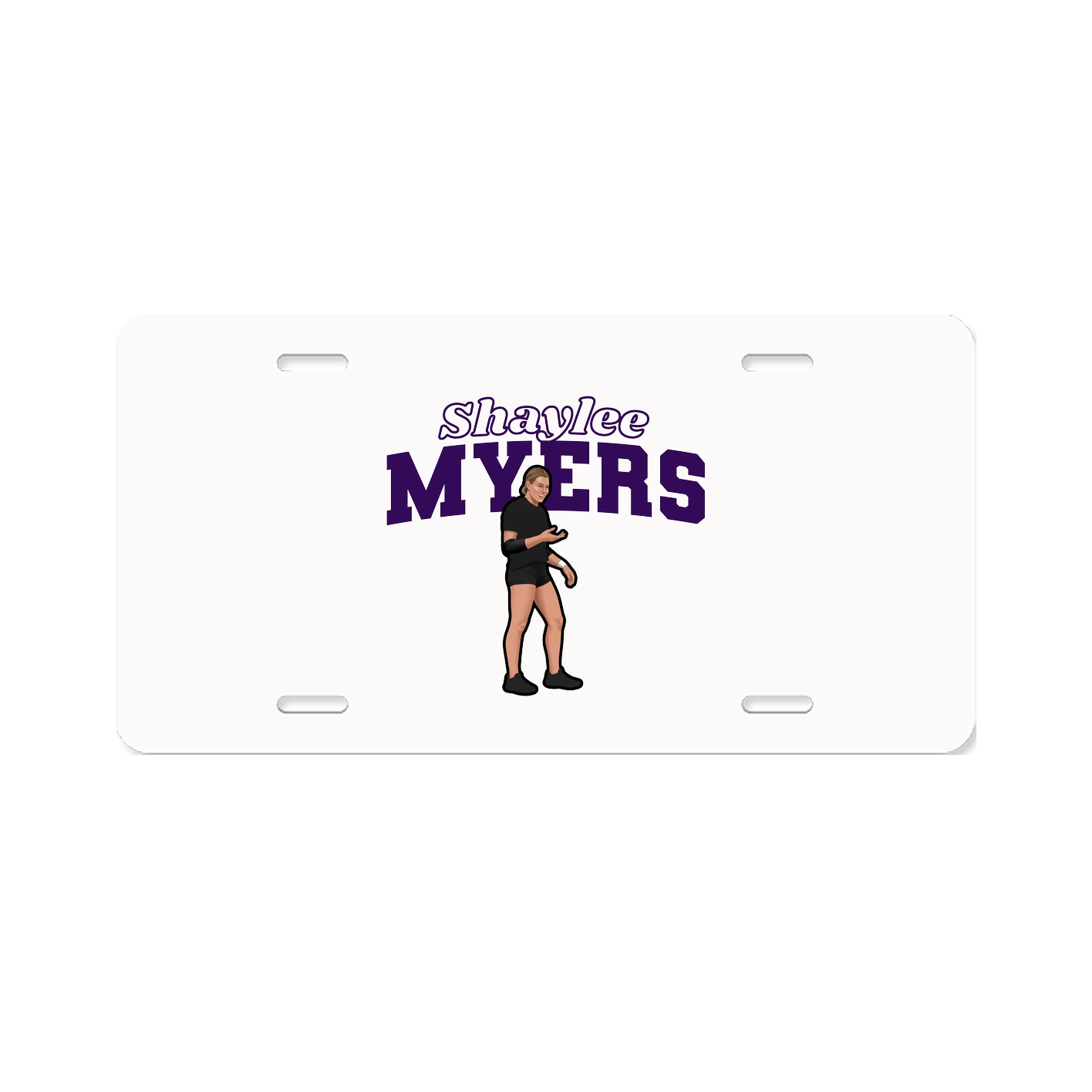 License Plate — Name Arch in Classic