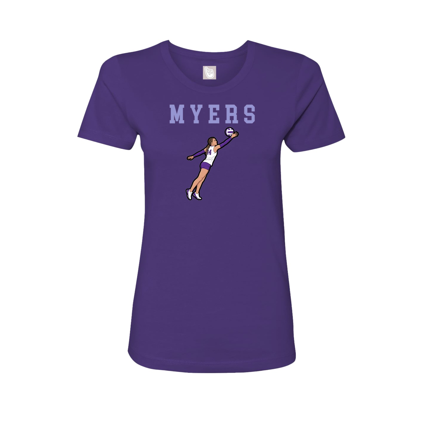 Fitted Women's Tee — Shirsey in Purple