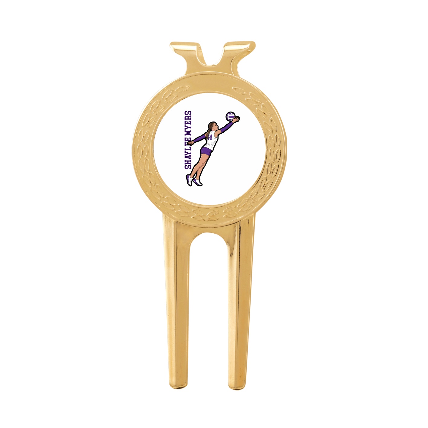 Divot Tool with Ball Marker — Name Vertical in Classic