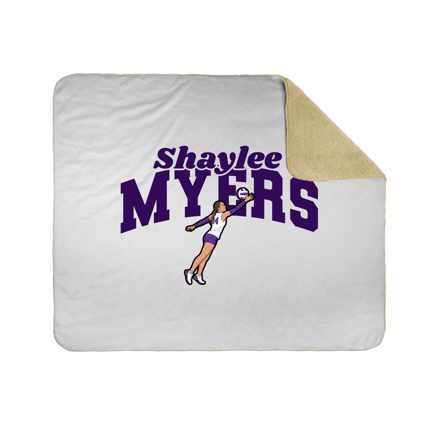 Throw Blanket — Signature Arch in White