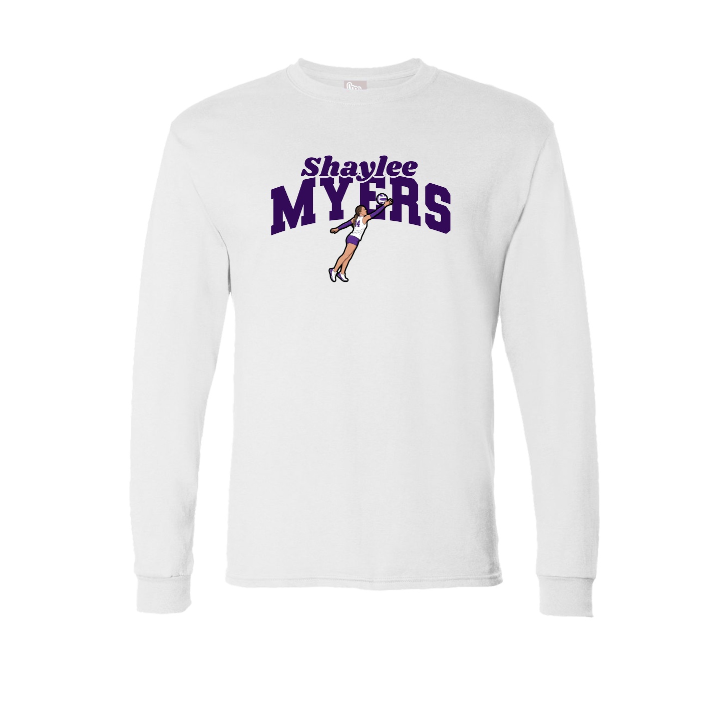 Long Sleeve Tee — Signature Arch in White