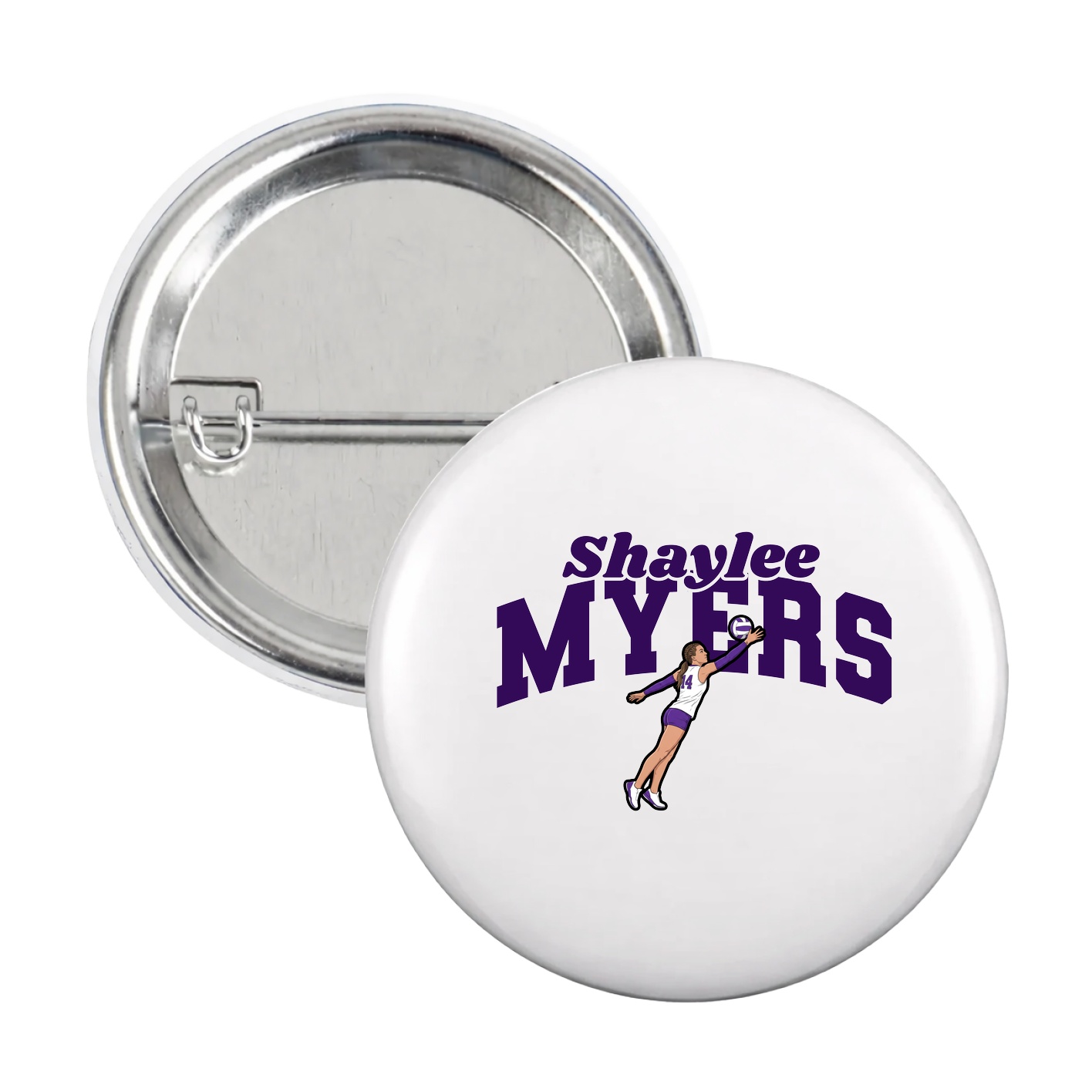 Game Day Button — Signature Arch in White