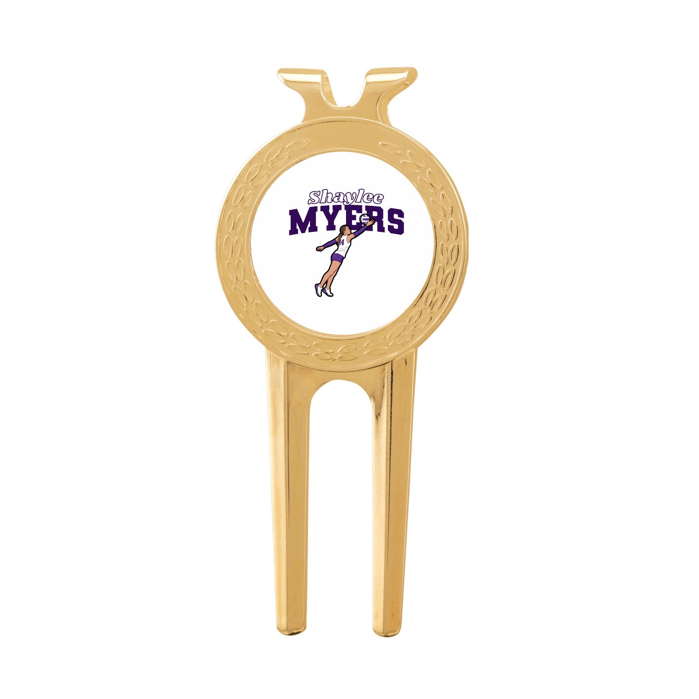 Divot Tool with Ball Marker — Name Arch in Classic
