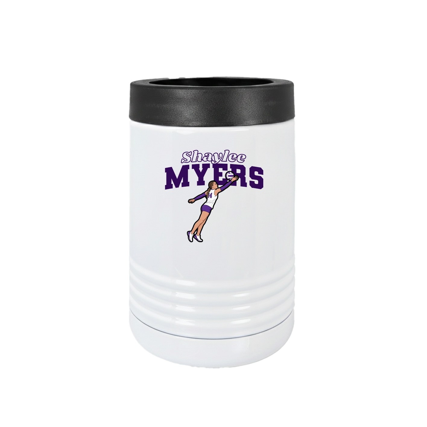 Beverage Holder — Name Arch in White