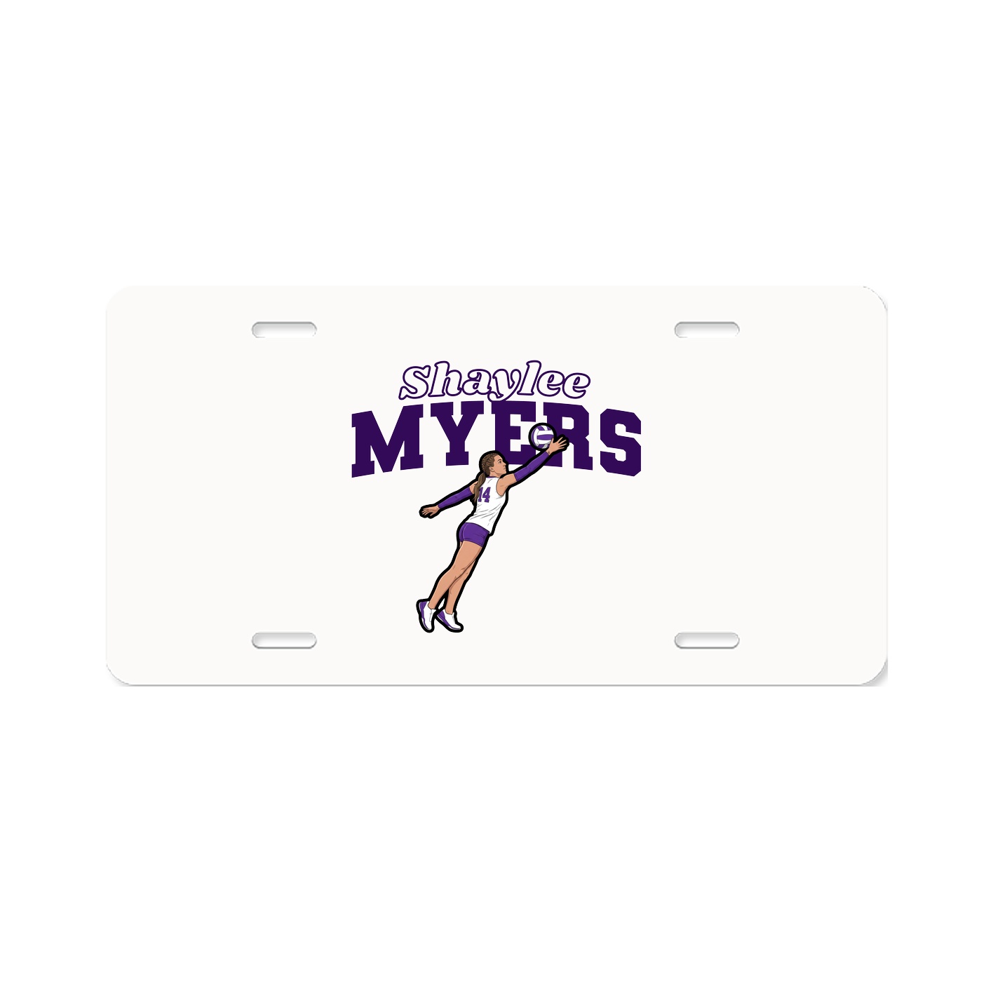 License Plate — Name Arch in Classic