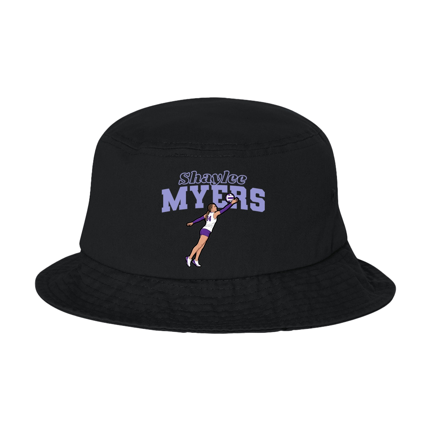 Bucket Cap — Name Arch in Black
