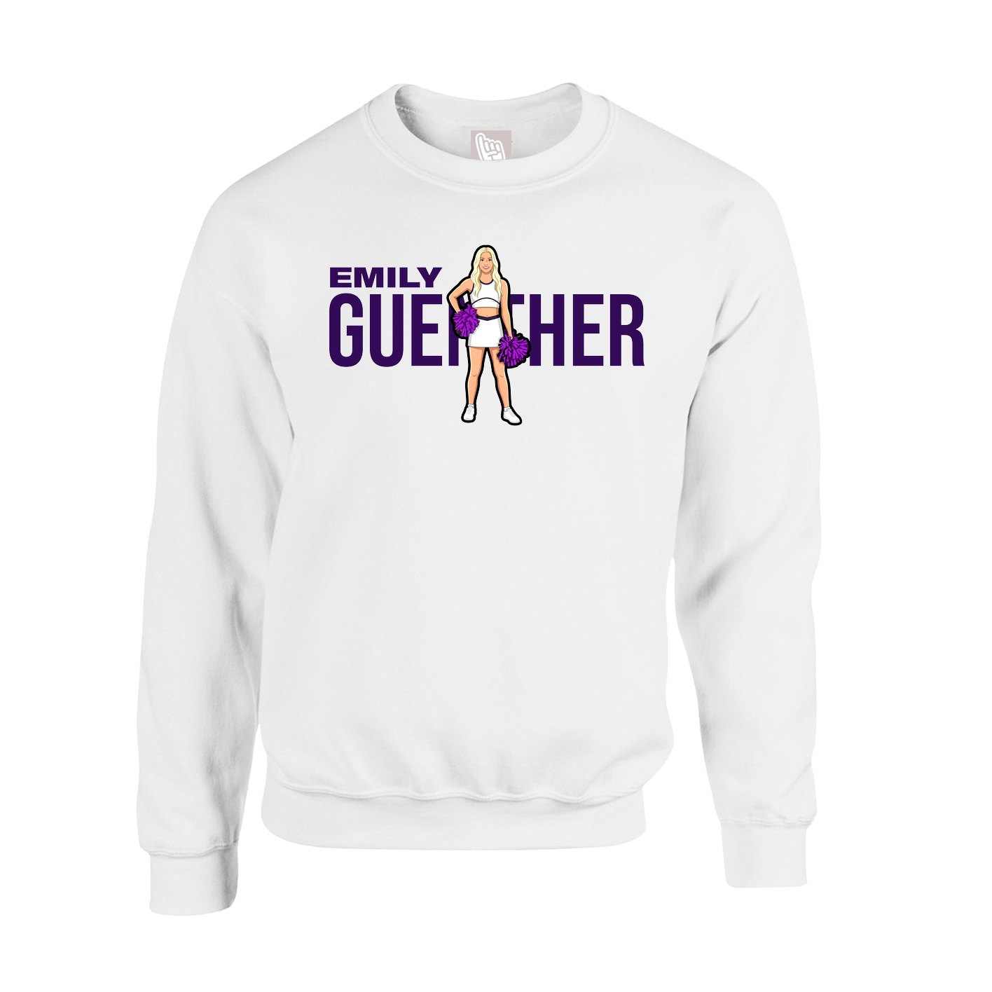 Fleece Crew — Player Name in White