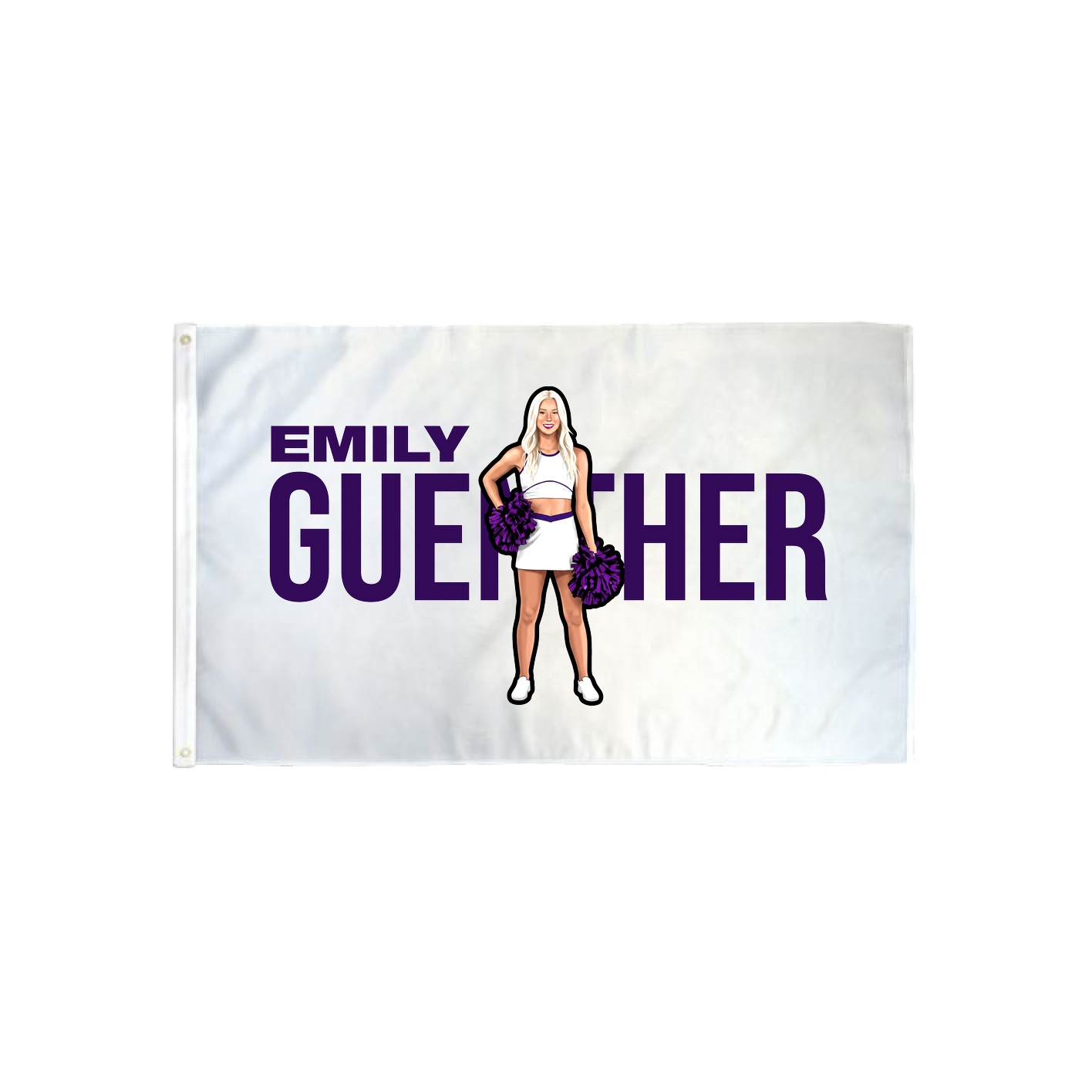 3x5 Flag — Player Name in Classic