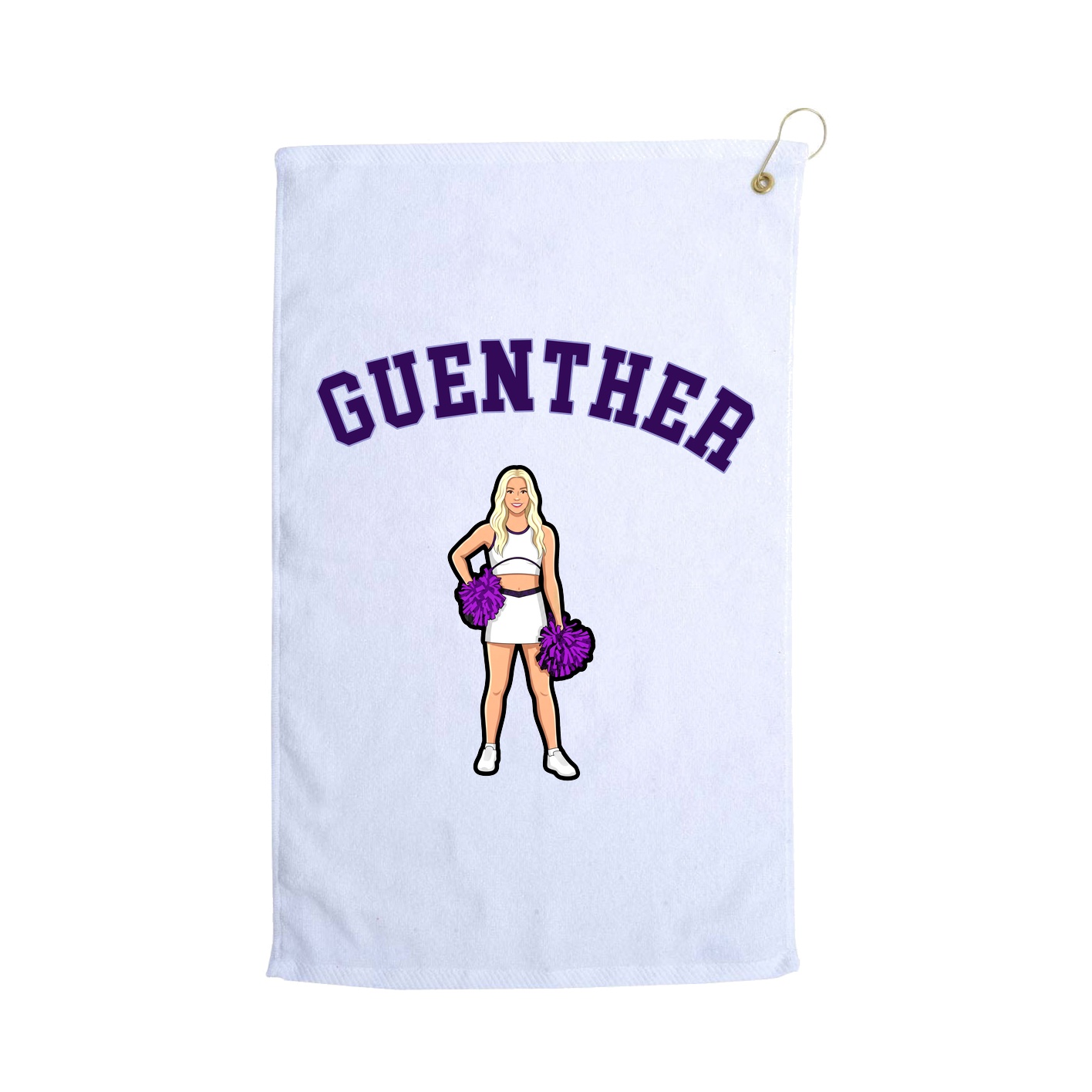 Golf Towel — Shirsey Arch in White