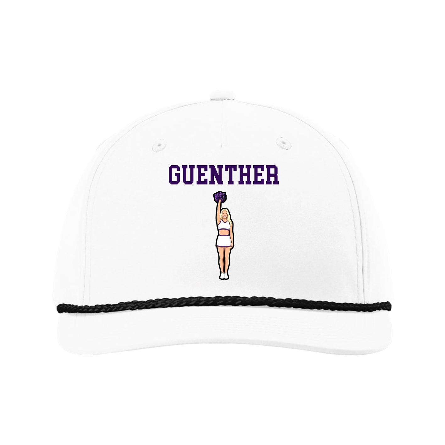 Five-Panel Classic Rope Cap — Shirsey in White