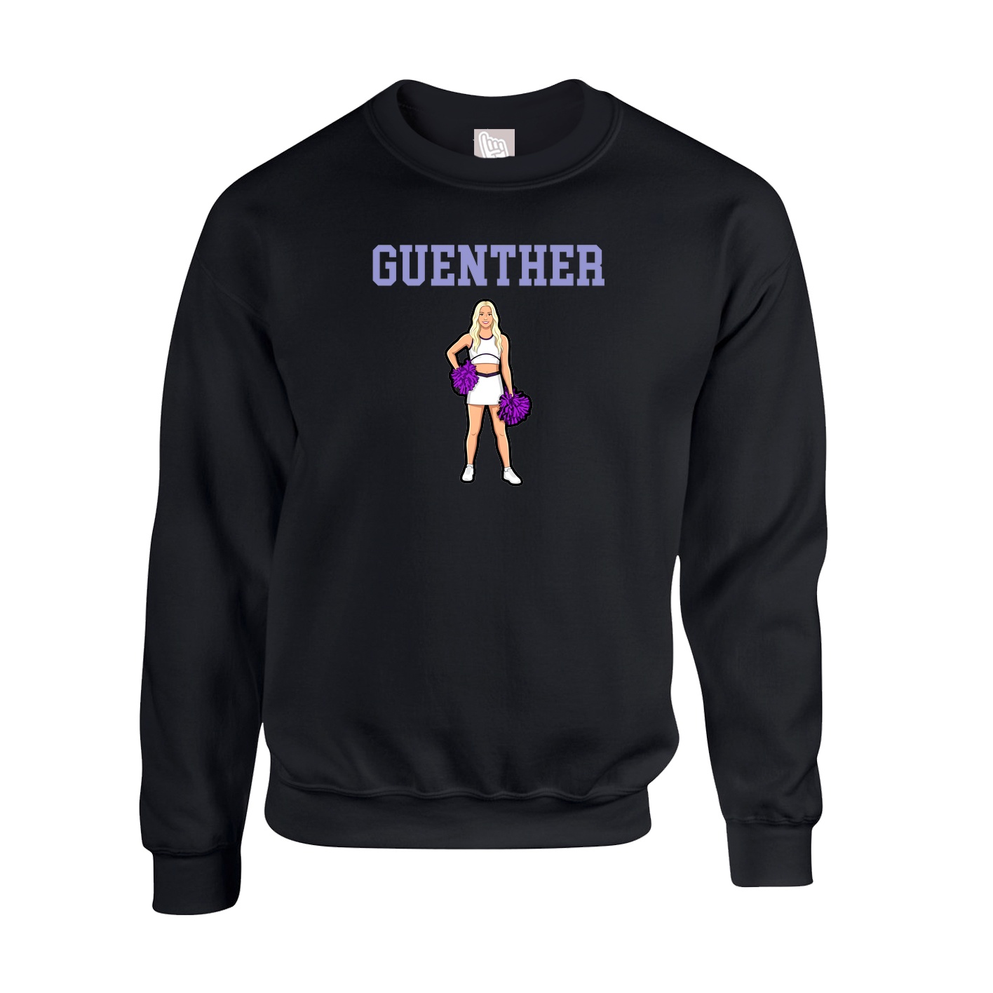 Fleece Crew — Shirsey in Black